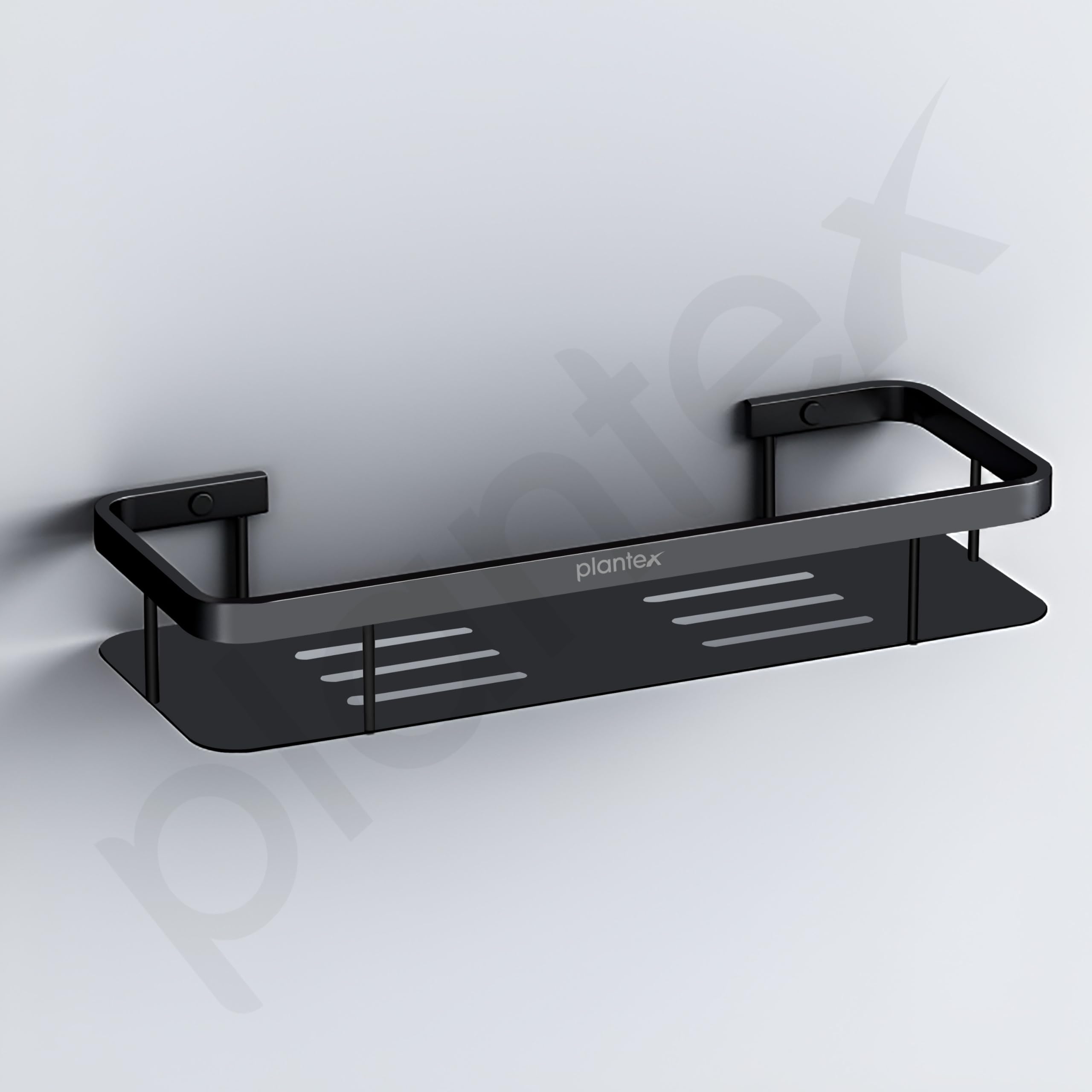 Plantex stainless steel bathroom shelf - modern bathroom storage