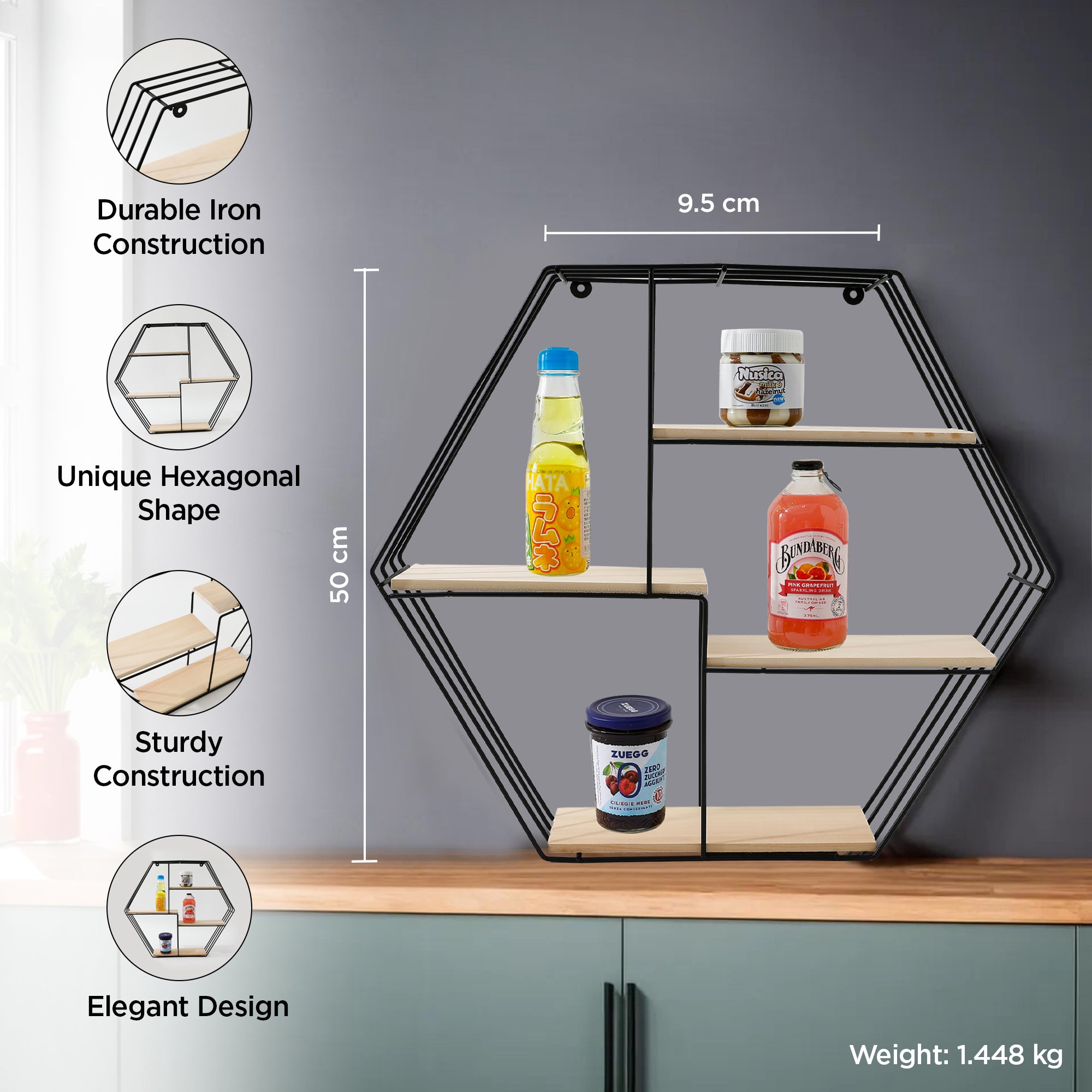 UMAI wall shelf - bathroom storage