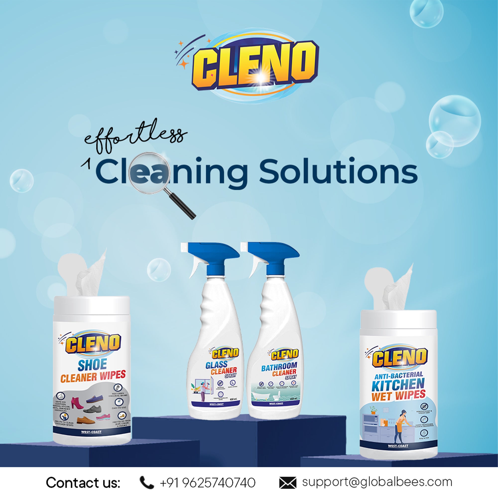 Cleno leather wipes - cleaning car interiors