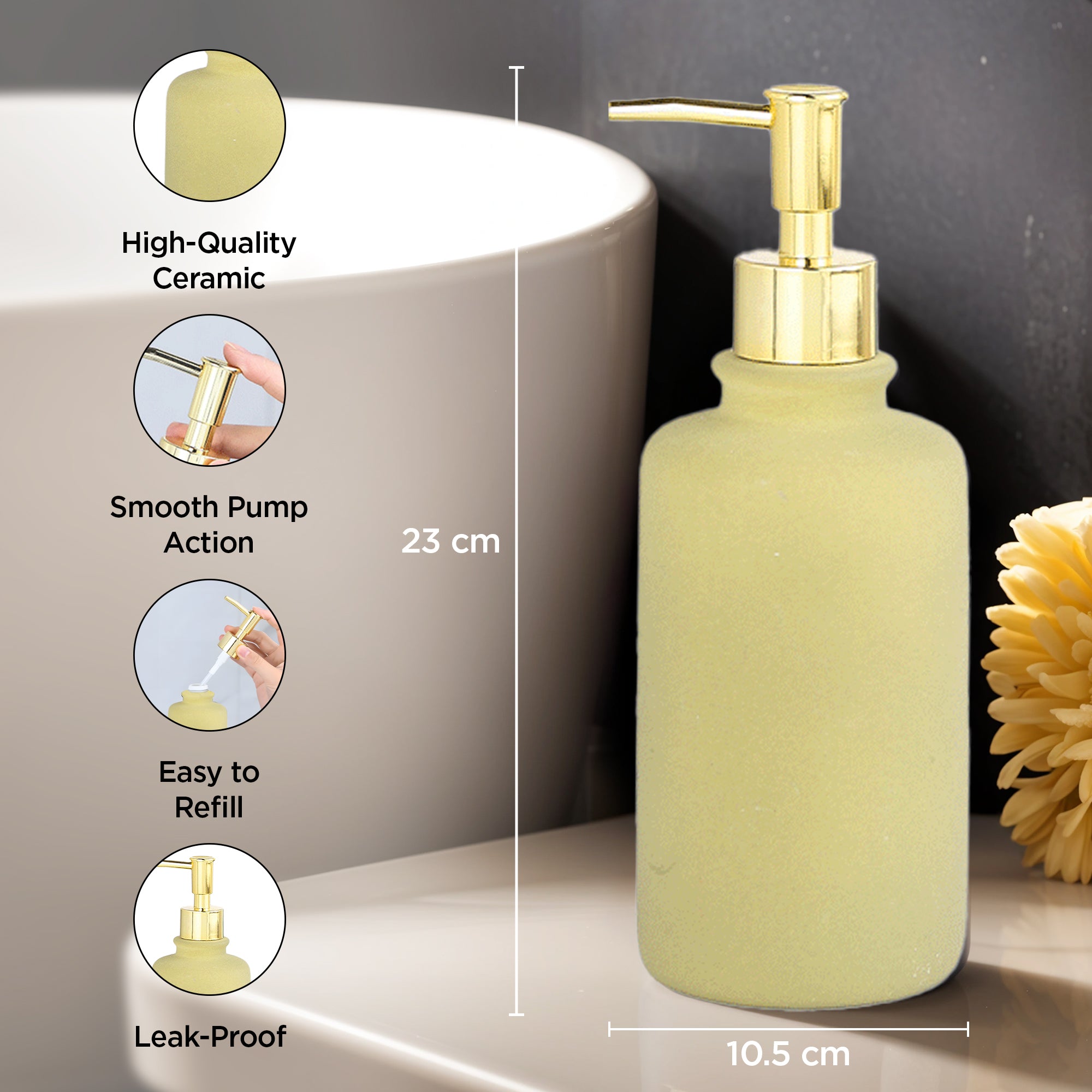 UMAI 400ml soap dispenser - perfect for hand soap