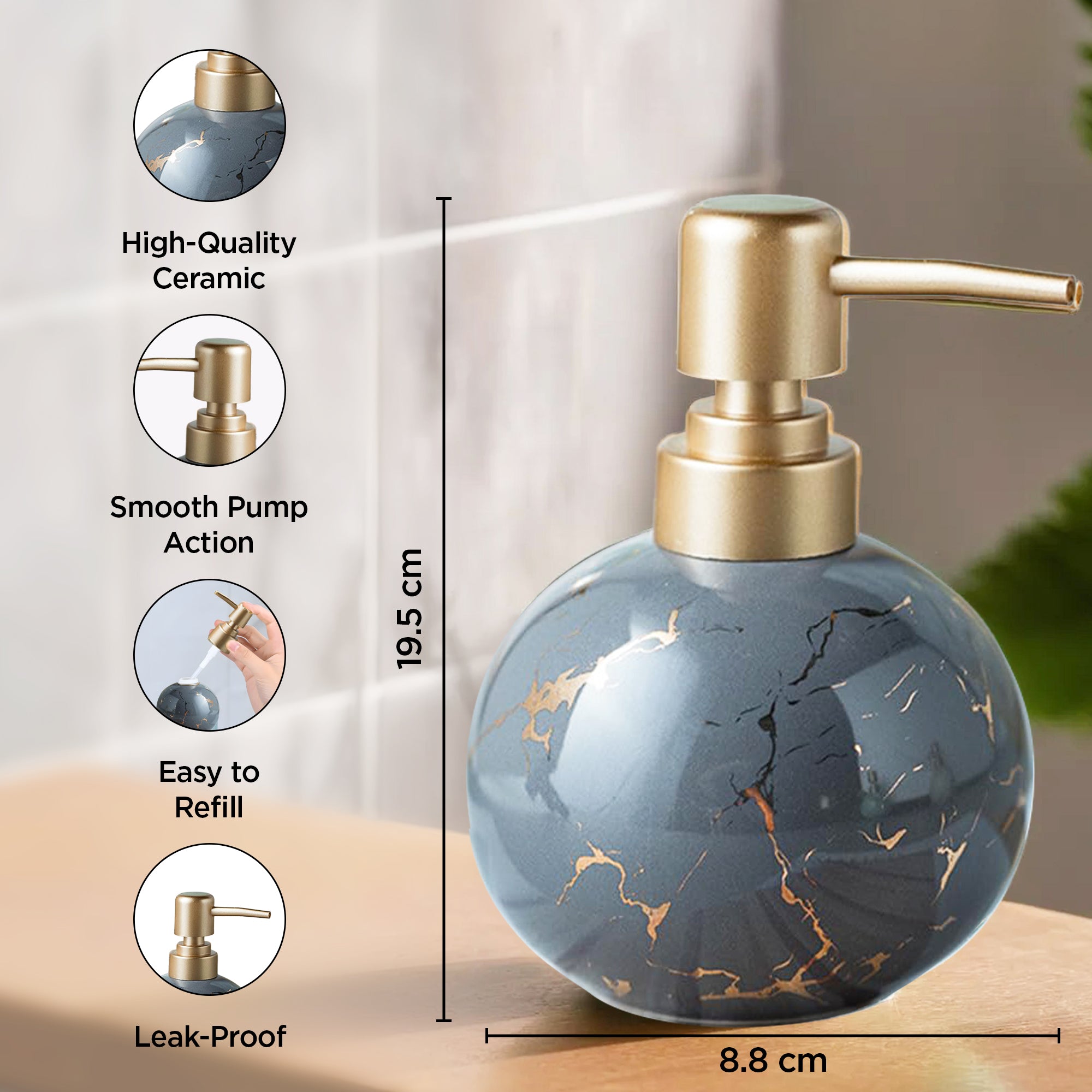 UMAI soap dispensers - rustproof for long-lasting use
