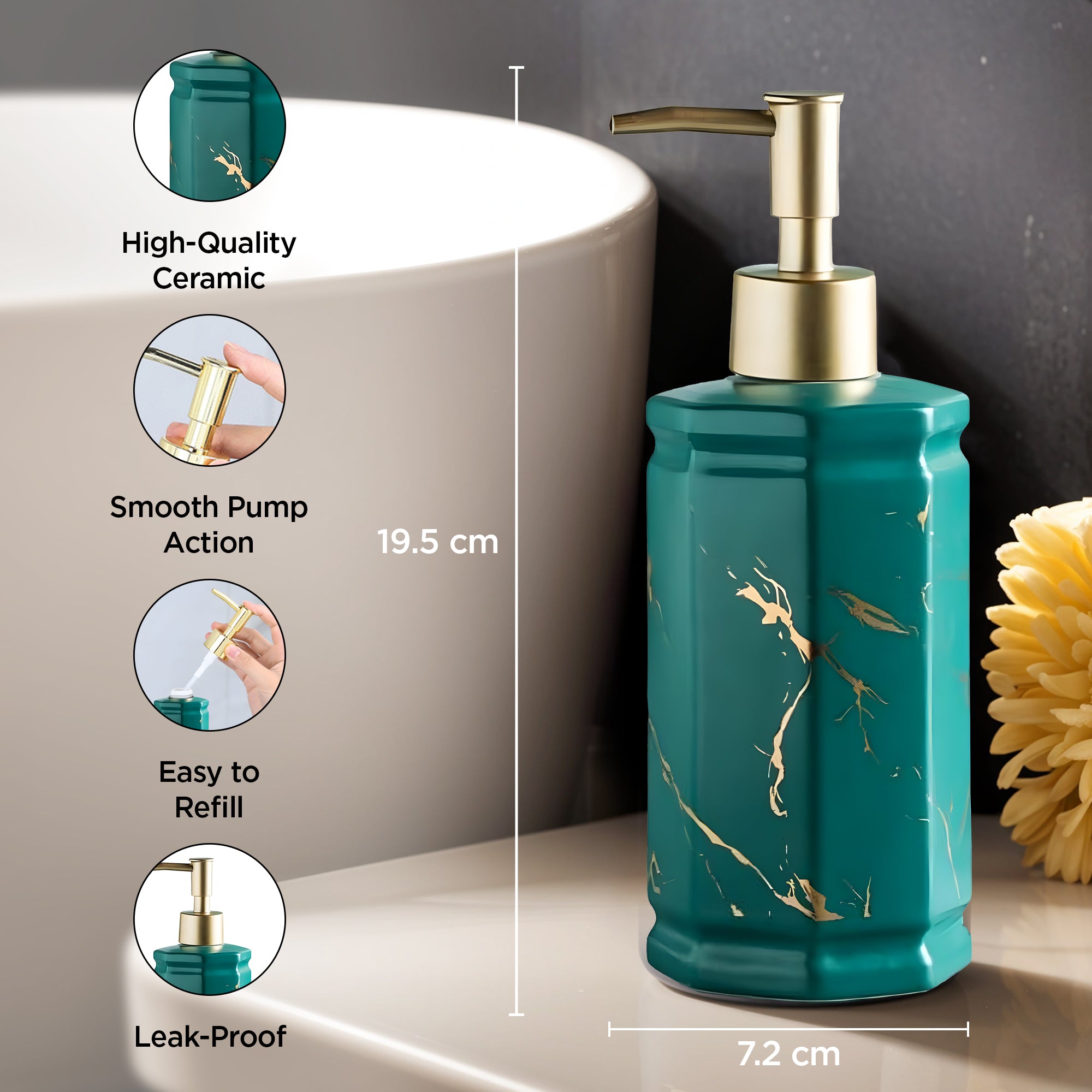 UMAI hand wash dispenser - family friendly