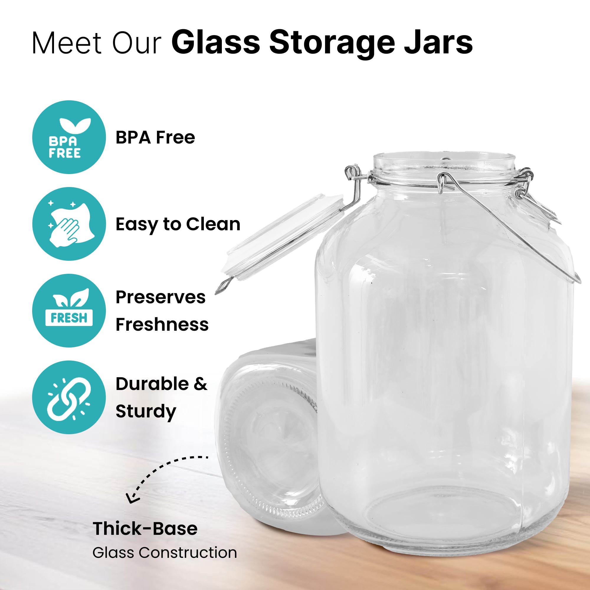 The Better Home glass kitchen storage jar - pantry organization