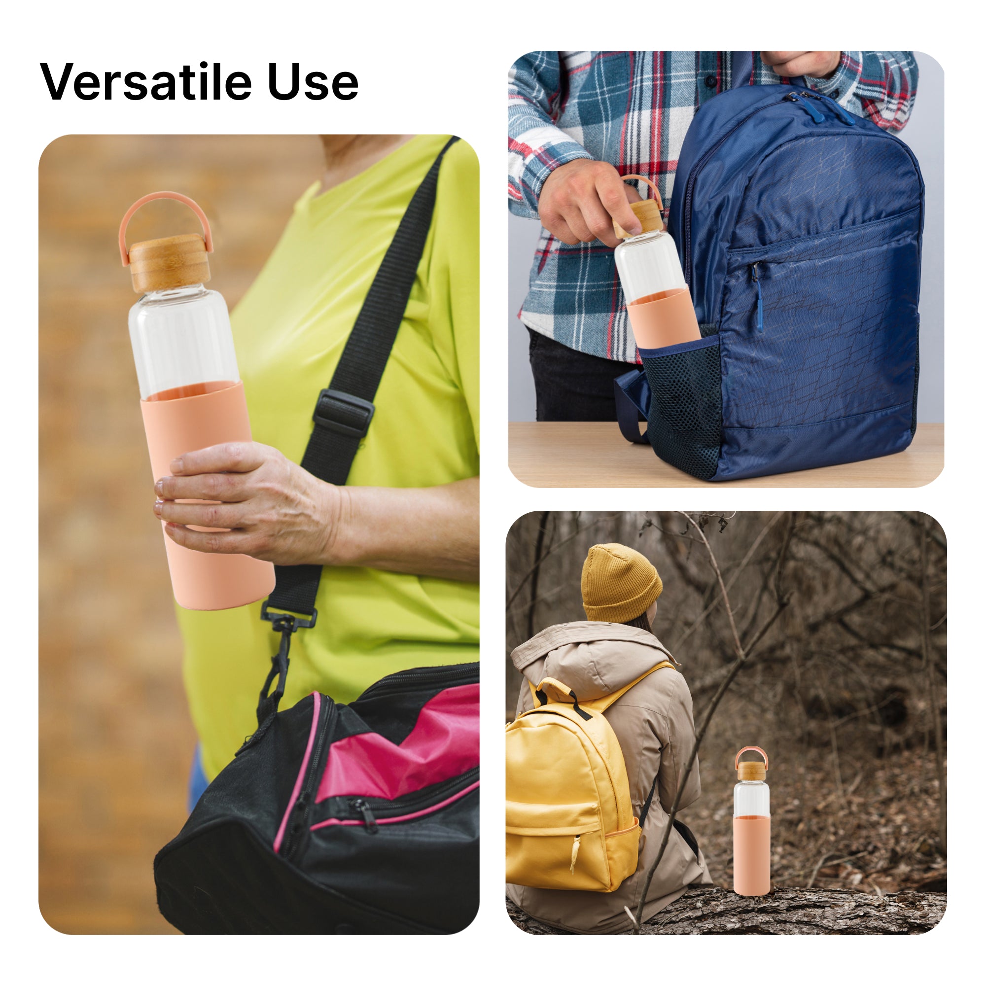 UMAI borosilicate water bottle - eco-friendly design