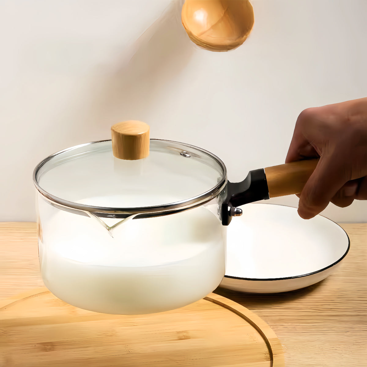 UMAI borosilicate glass saucepan - using on an induction cooktop
