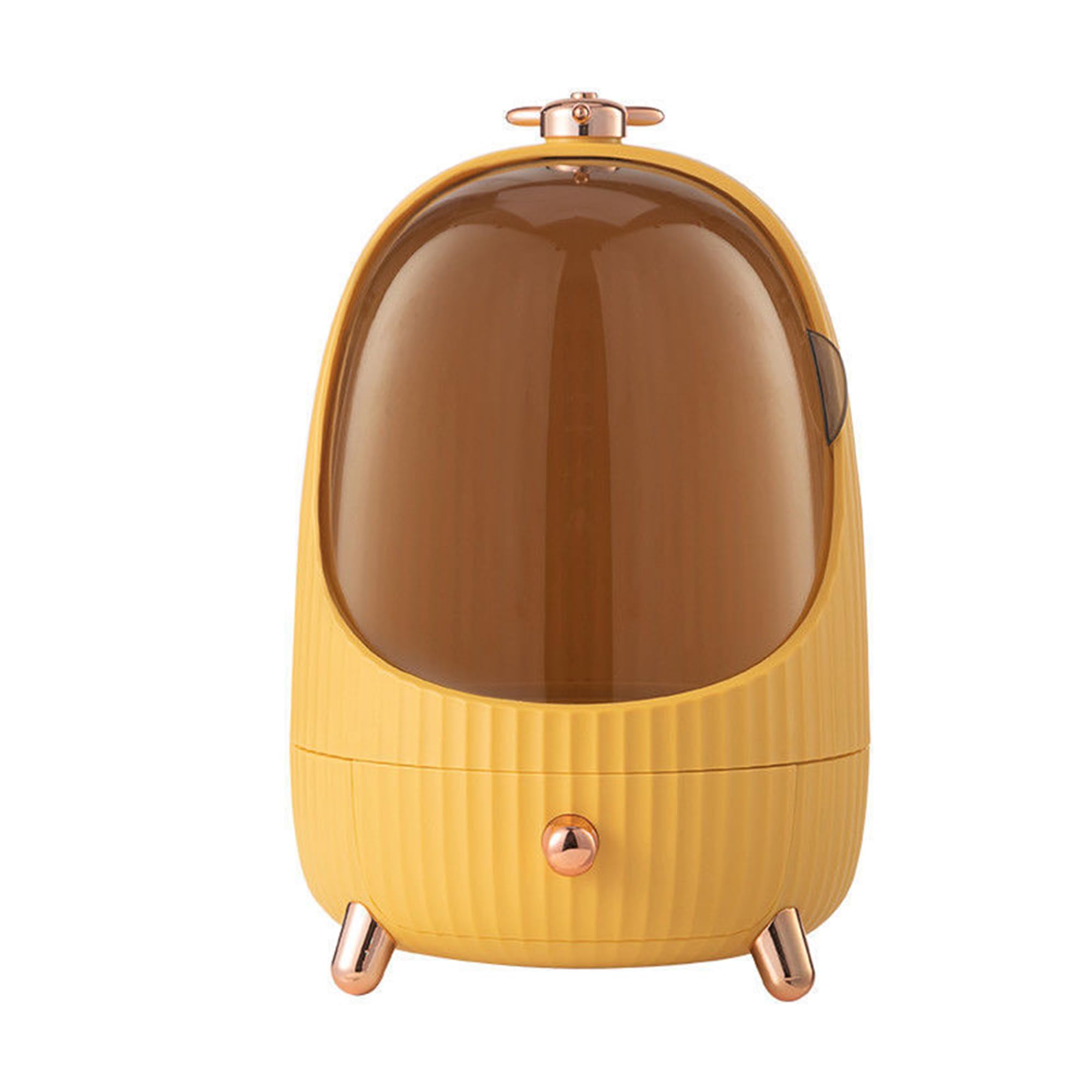 Kuber Industries cosmetic organizer - bright yellow storage solution