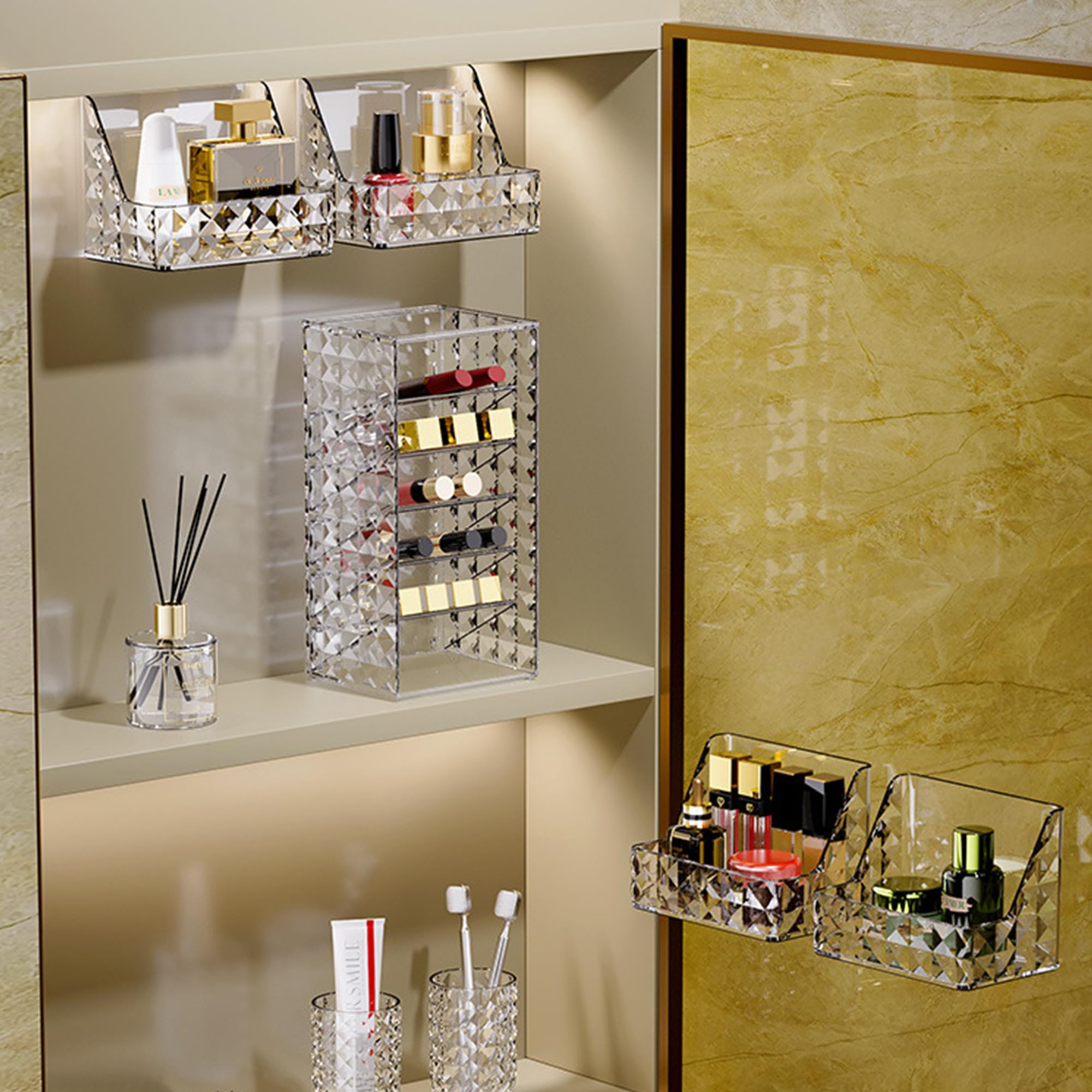 Kuber Stackable Bins - Ideal for organizing cosmetics