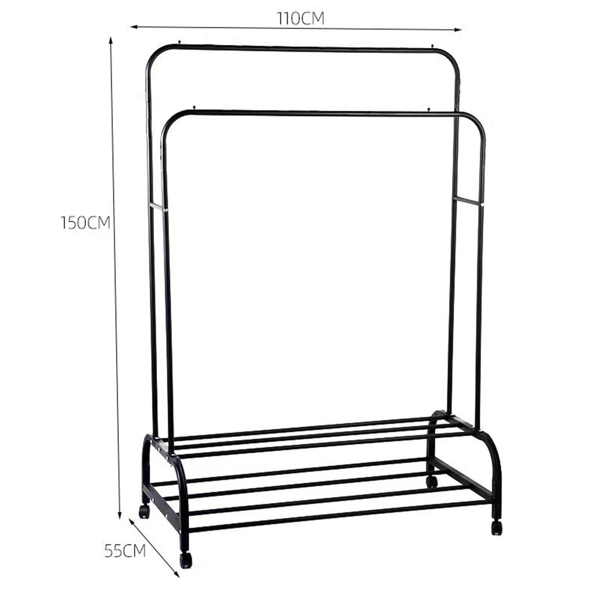 Kuber Industries foldable clothing stand - saves space when not in use
