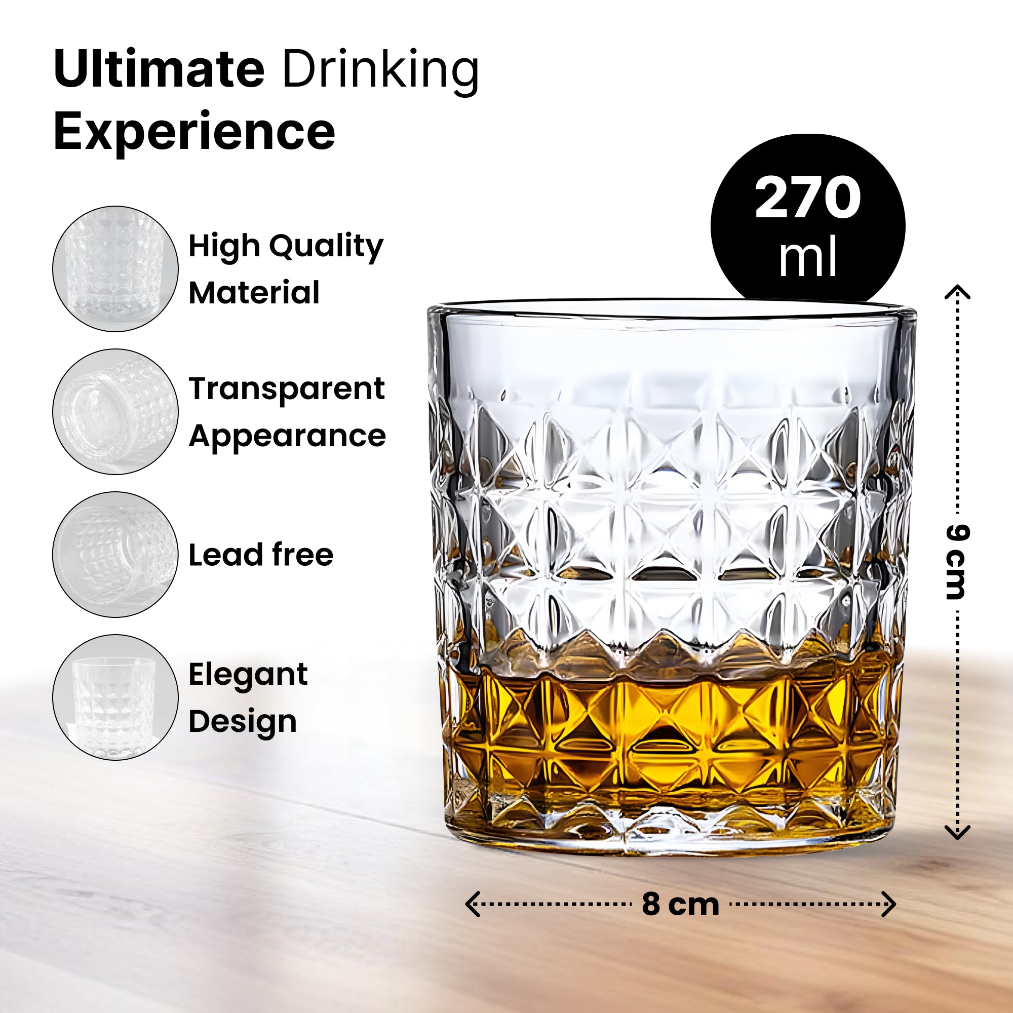 The Better Home UMAI whiskey glasses - Gift for whiskey lovers