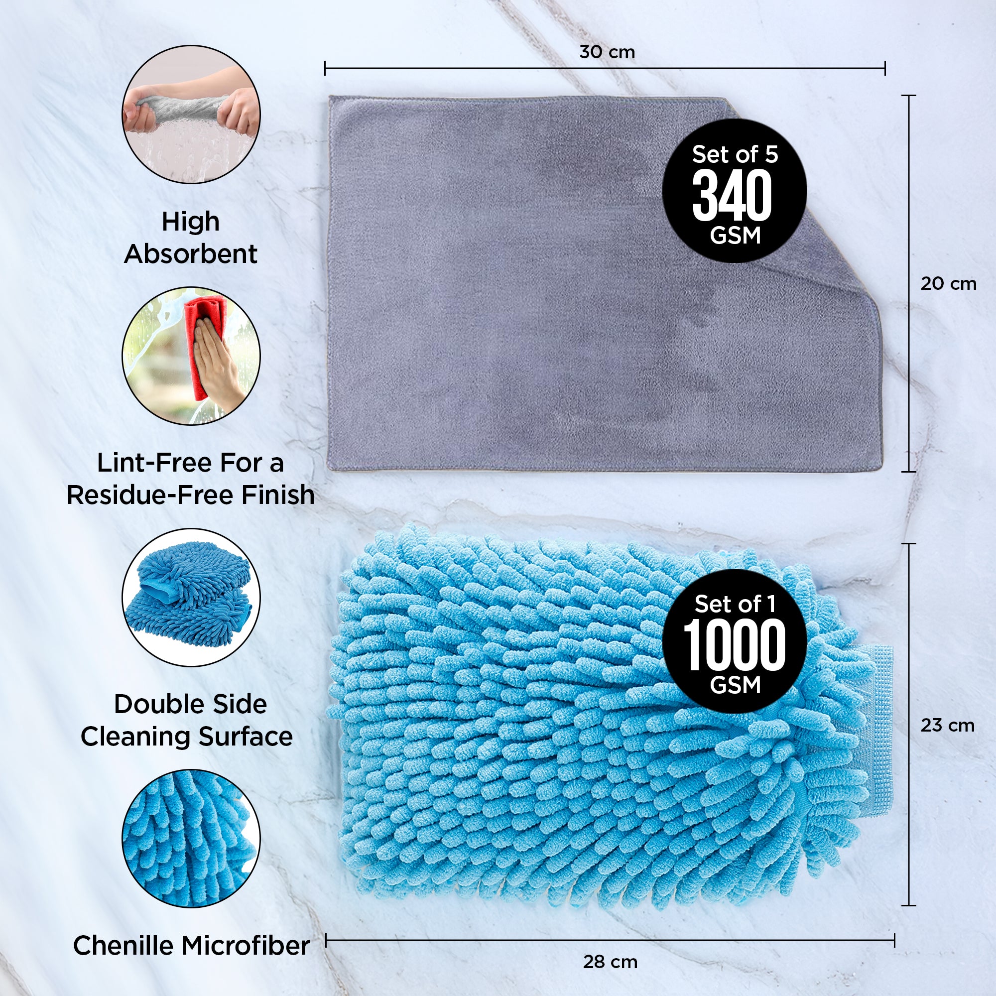 UMAI microfiber duster - for drying dishes
