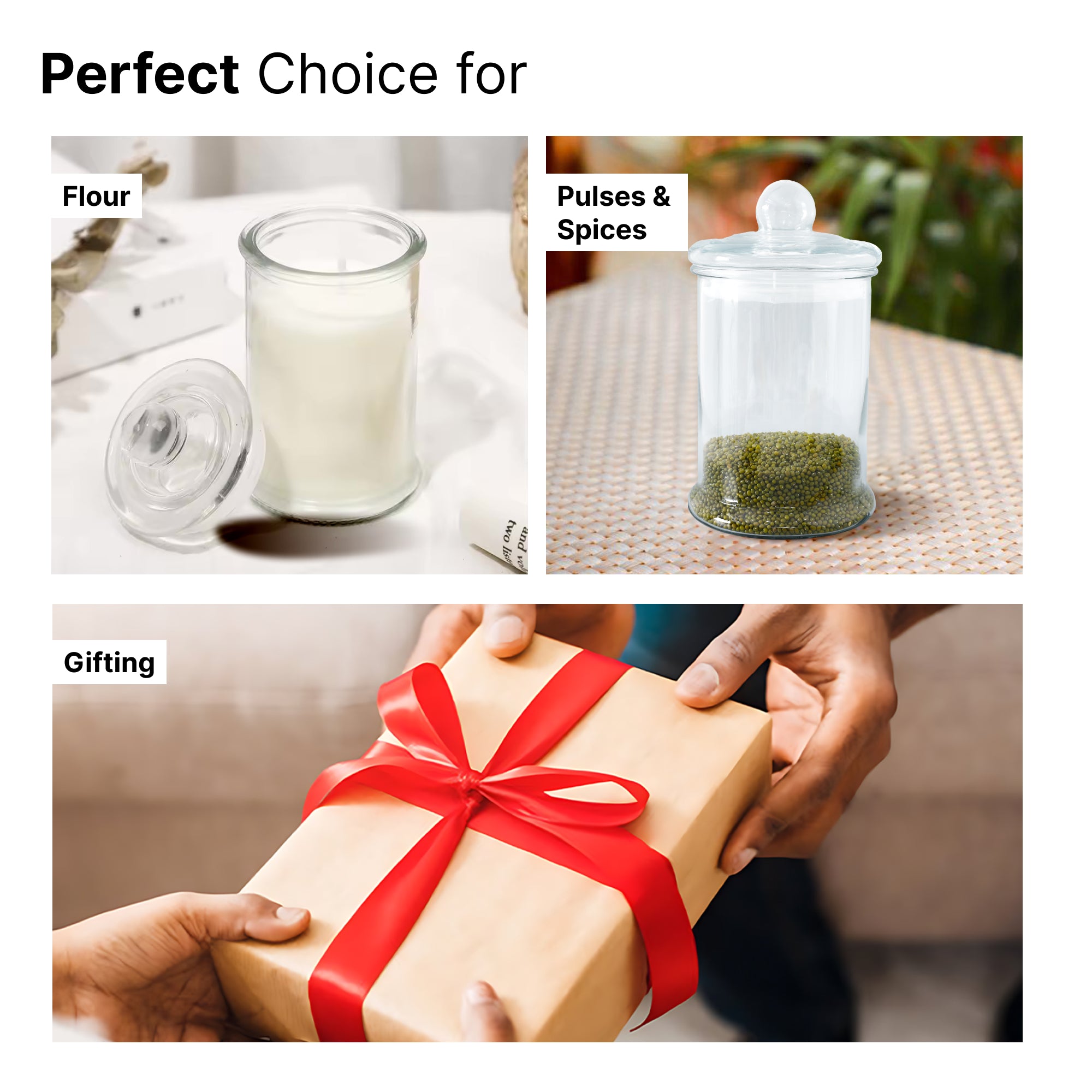 The Better Home jar with lid - durable kitchen jar for grains