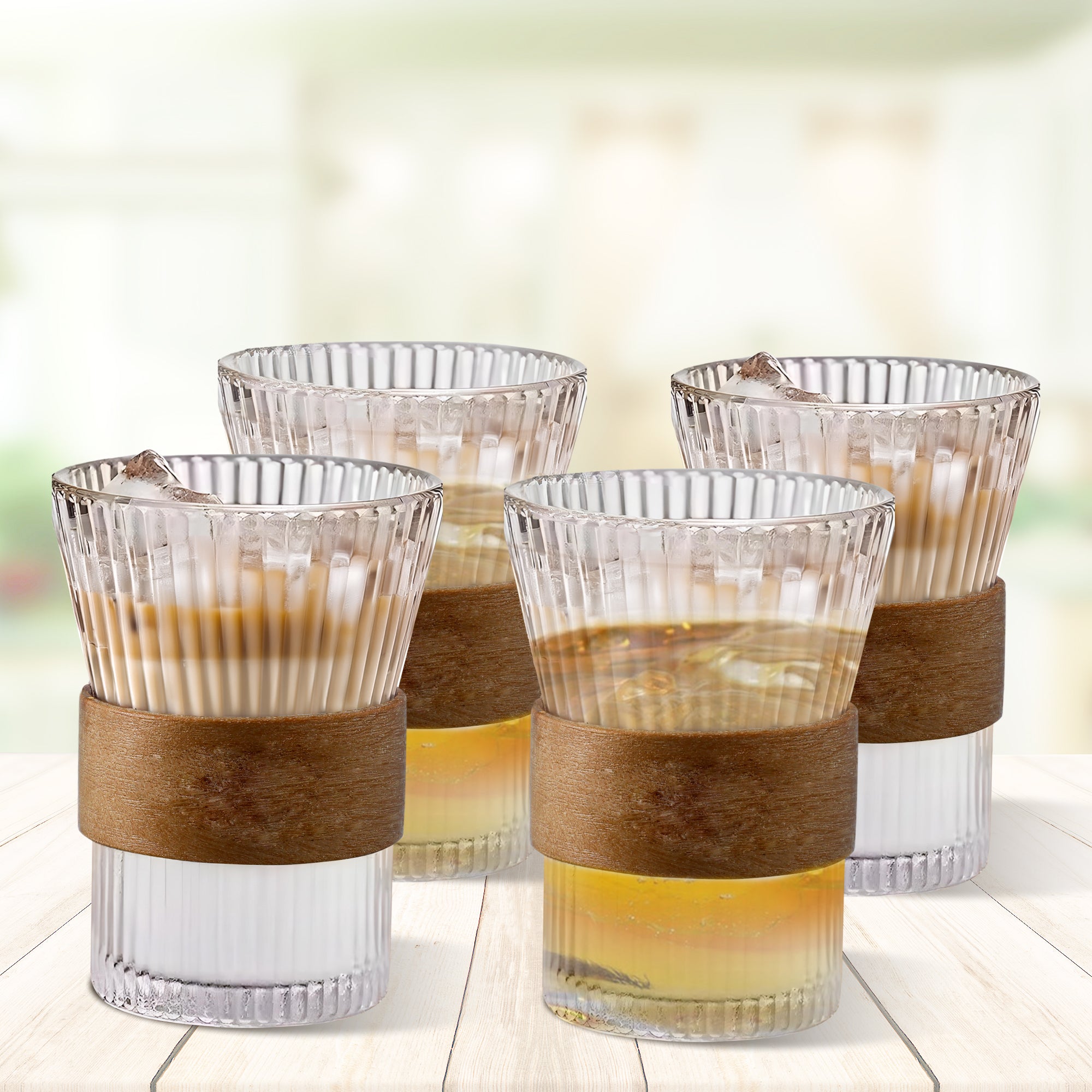 The Better Home Glass Tea Cup - Bamboo Sleeve for Safe Handling