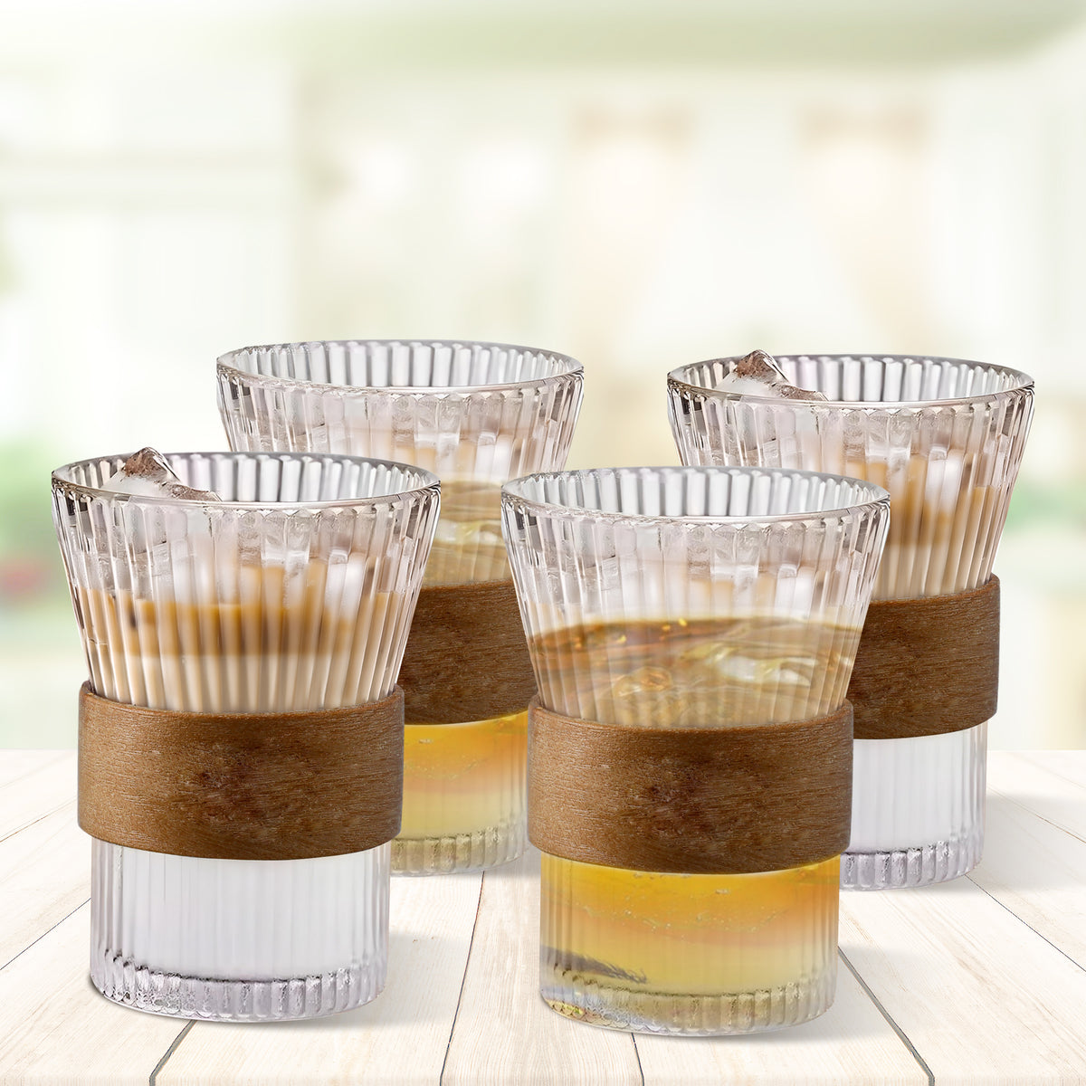 The Better Home Glass Tea Cup - Bamboo Sleeve for Safe Handling