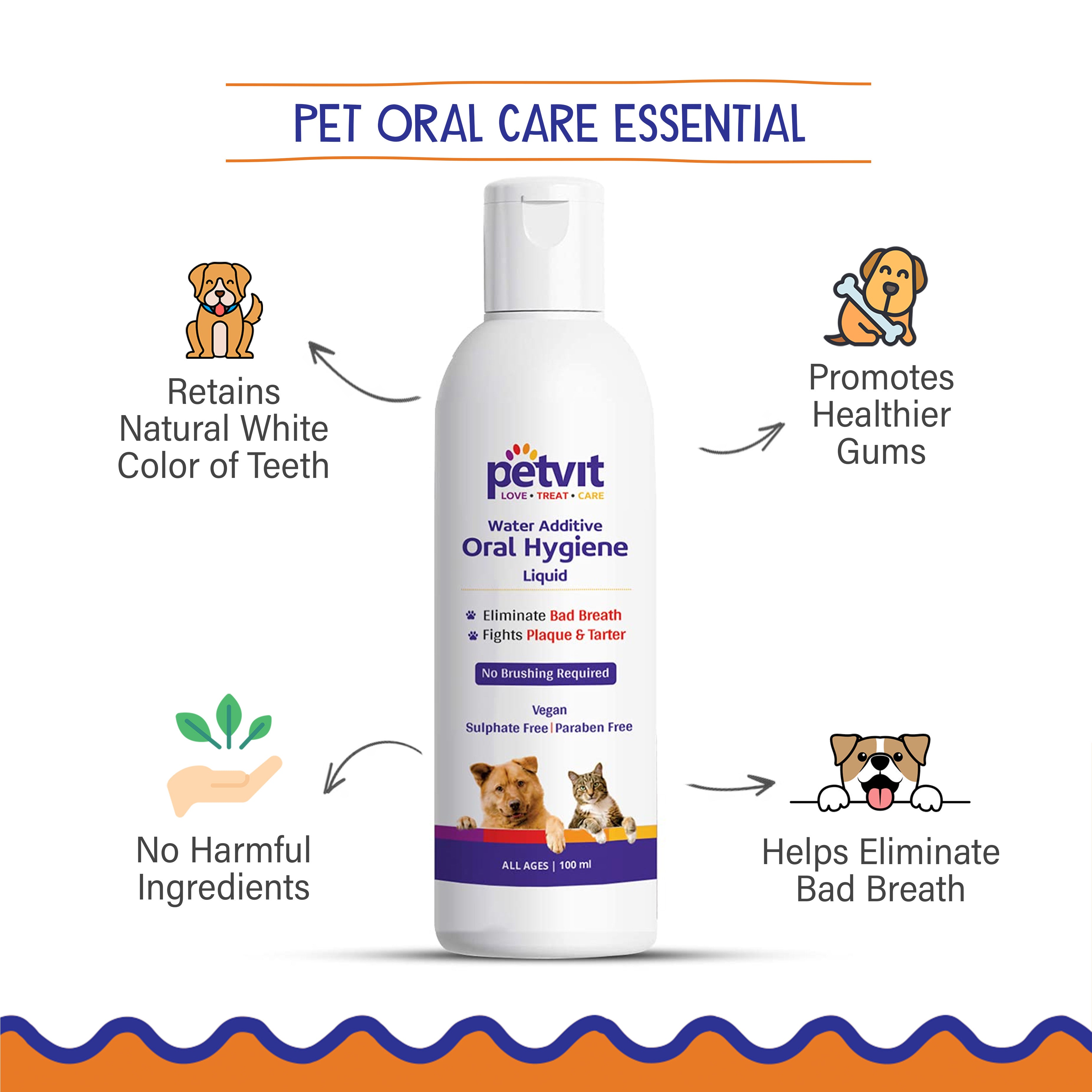 Petvit Dog Mouth Cleaner - Green Tea Formula
