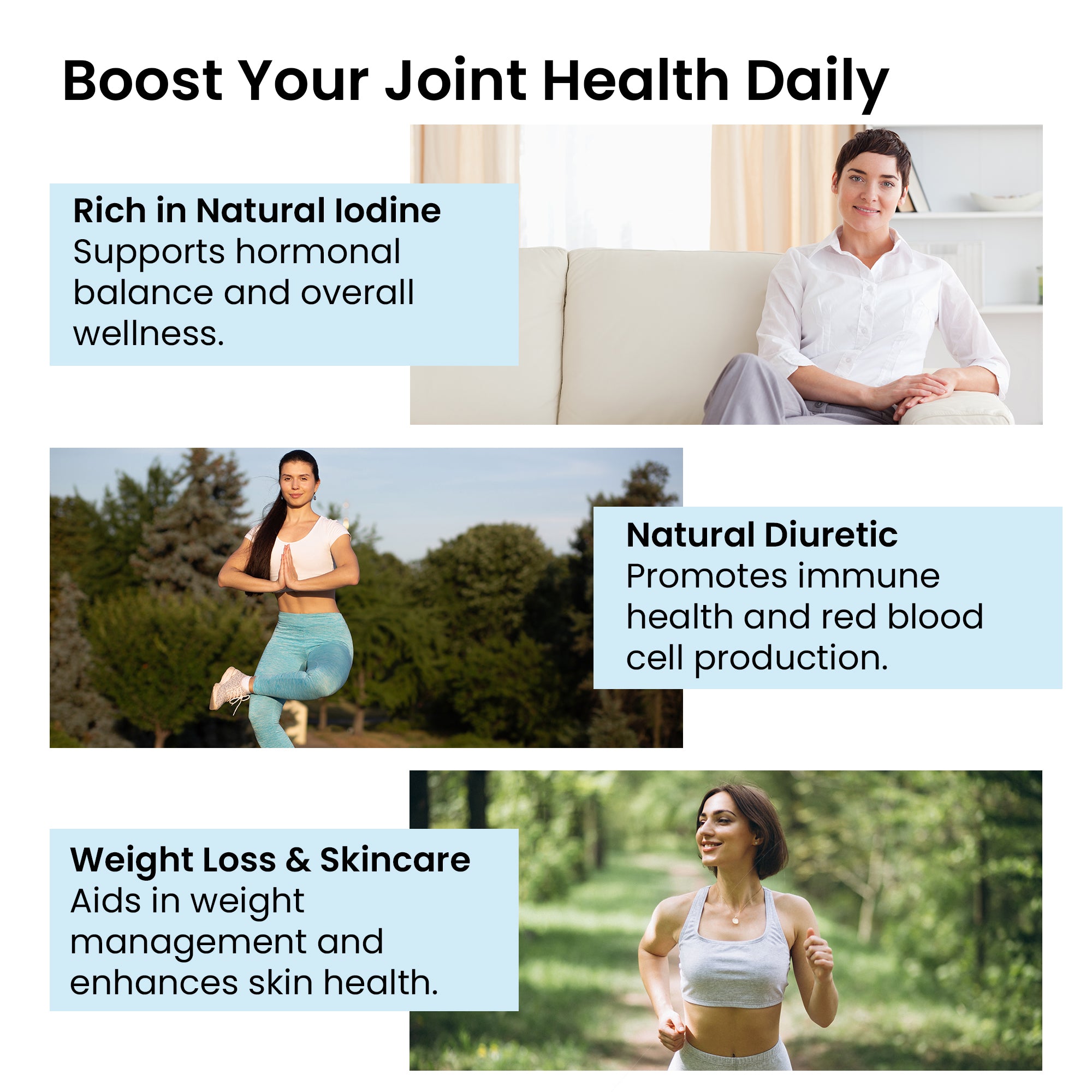 Healthvit Sea Kelp Capsules - Vegan iodine source for healthy skin