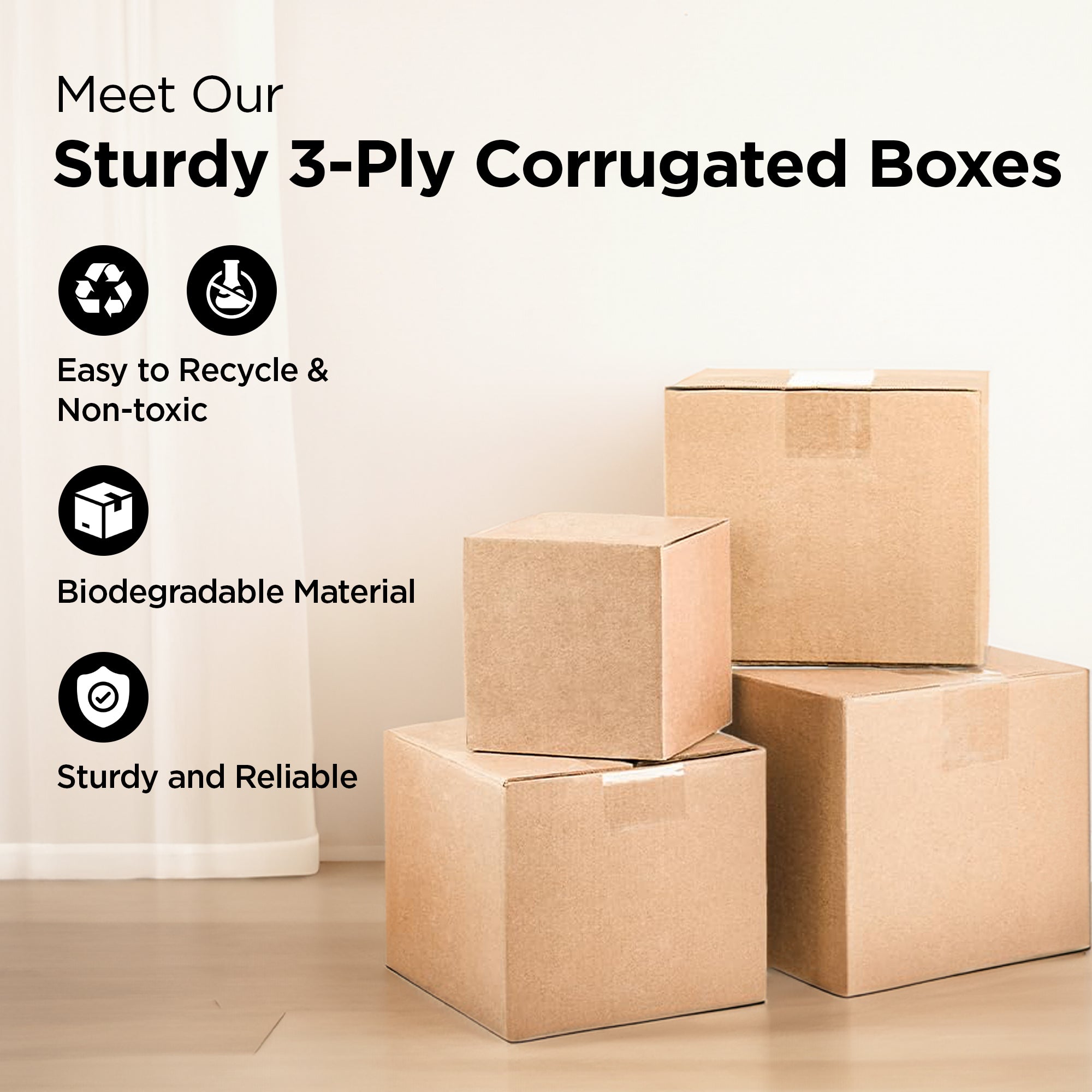Umai corrugated box - strong and durable for safety