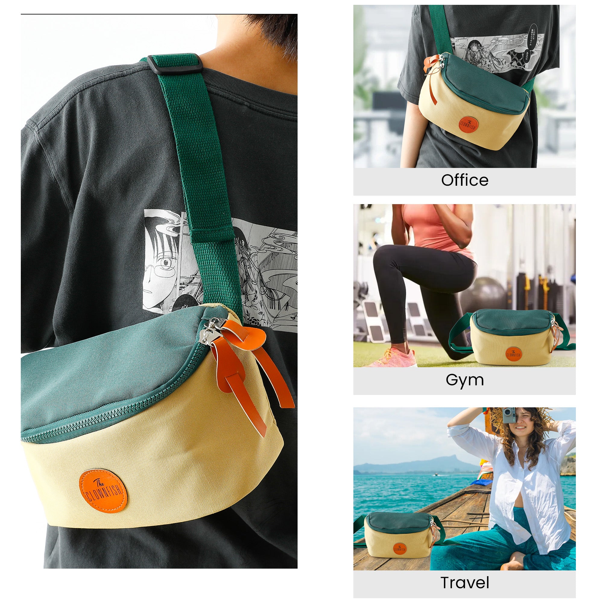 Clownfish crossbody bag - Perfect for college commute