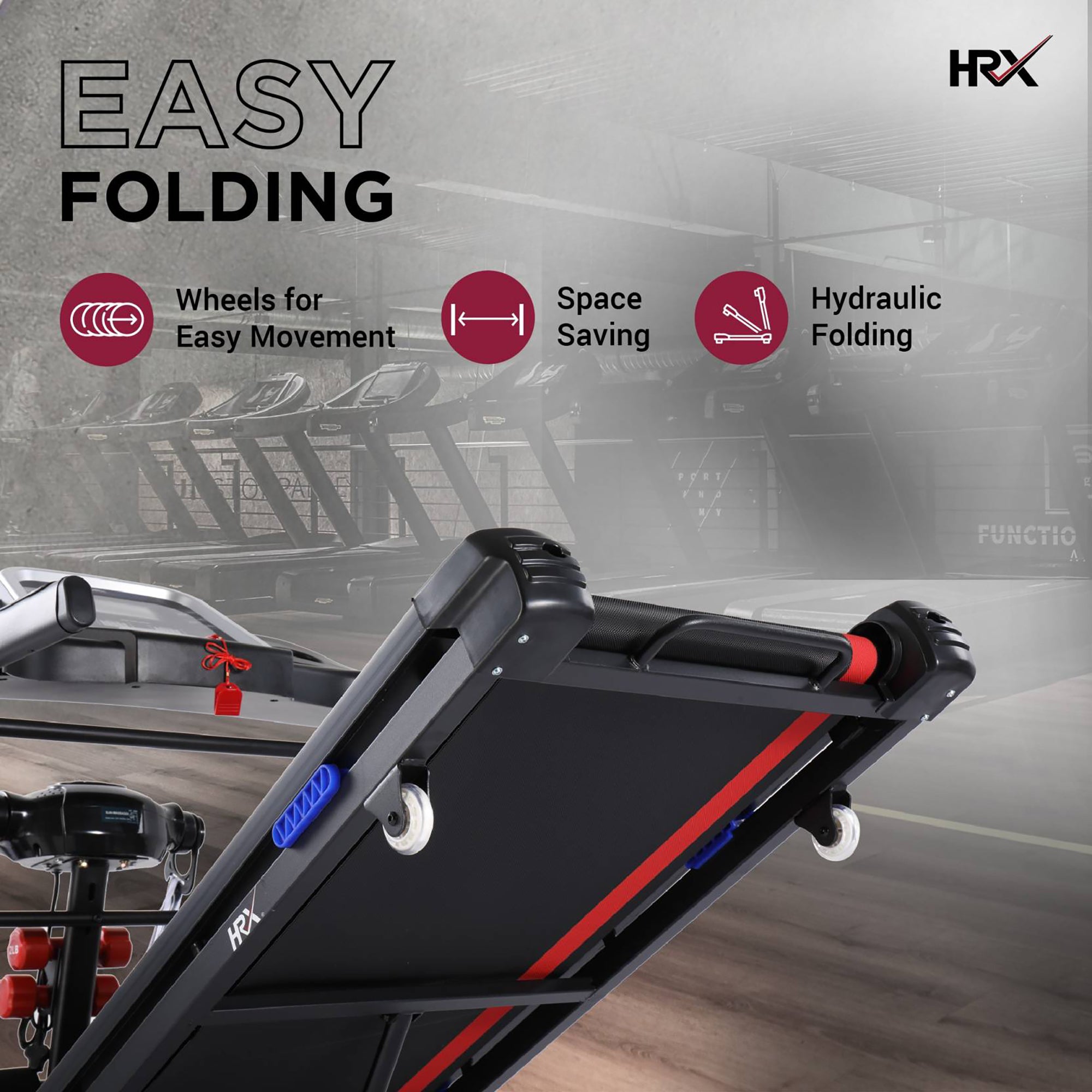 Reach HRX RUNNER A2 Pro - Motorized Treadmill for Easy Workouts