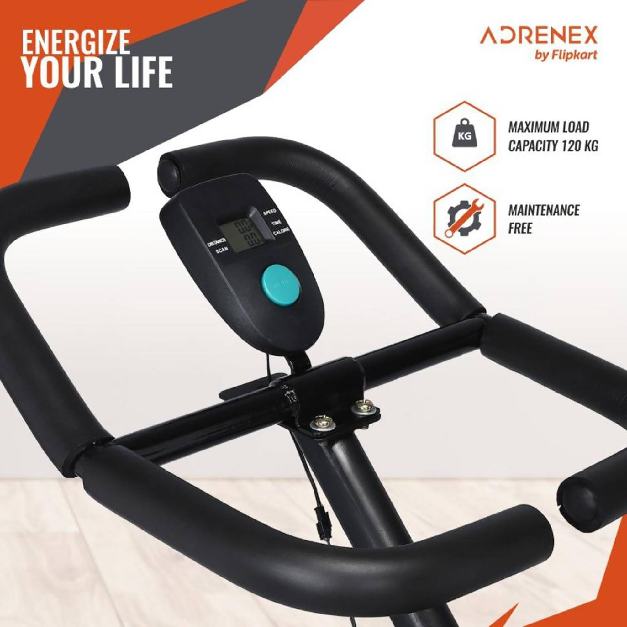 Reach Adrenex Spin-700 - Sturdy steel build exercise bicycle