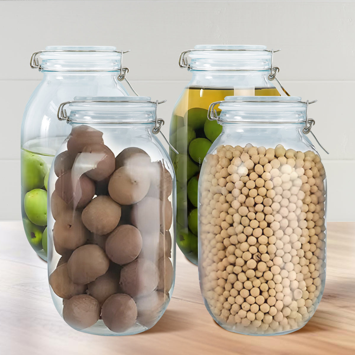The Better Home Wide Mouth Glass Jar - Easy scooping and pouring