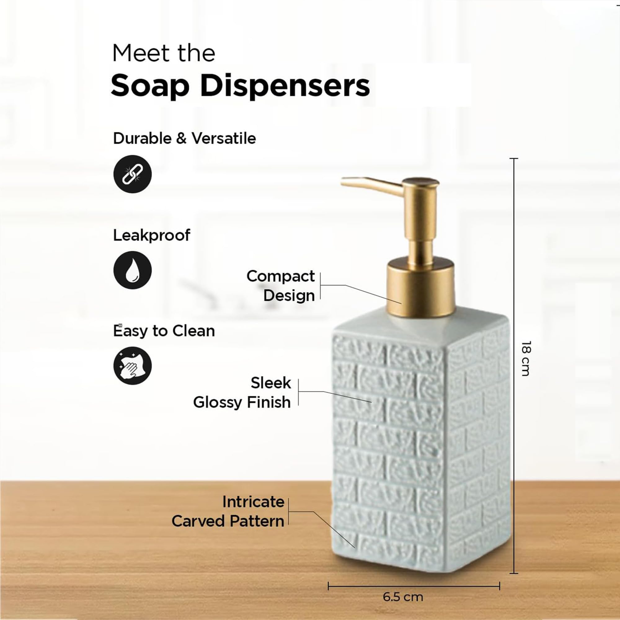 Kuber Industries adjustable soap dispenser - cleaning solution