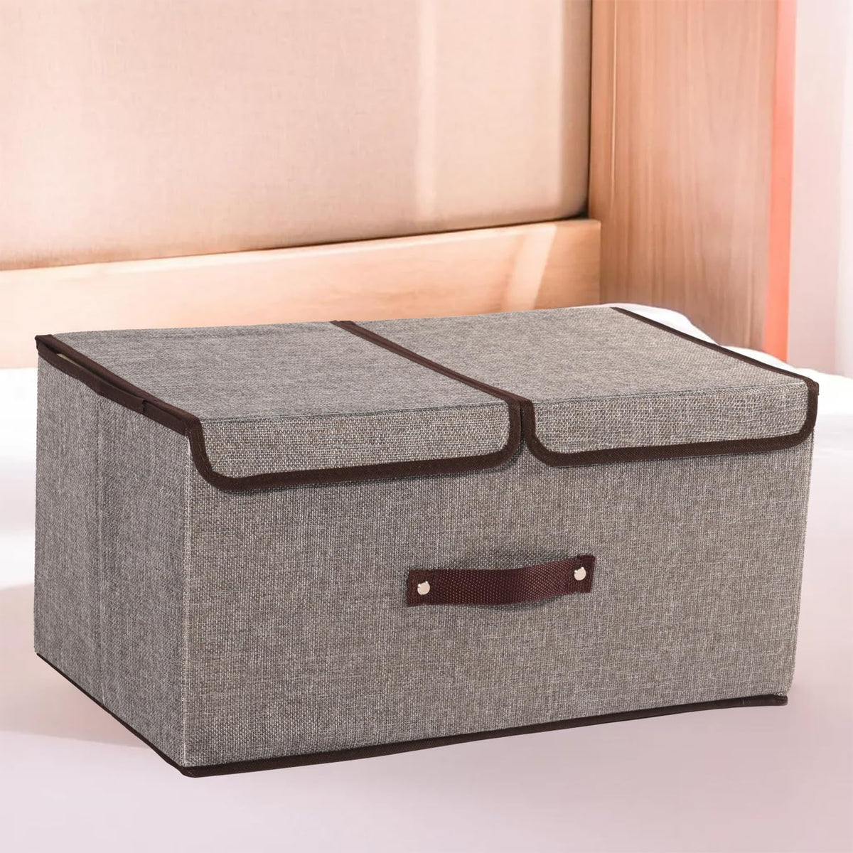 Kuber Foldable Storage Box - Convenient front handle design