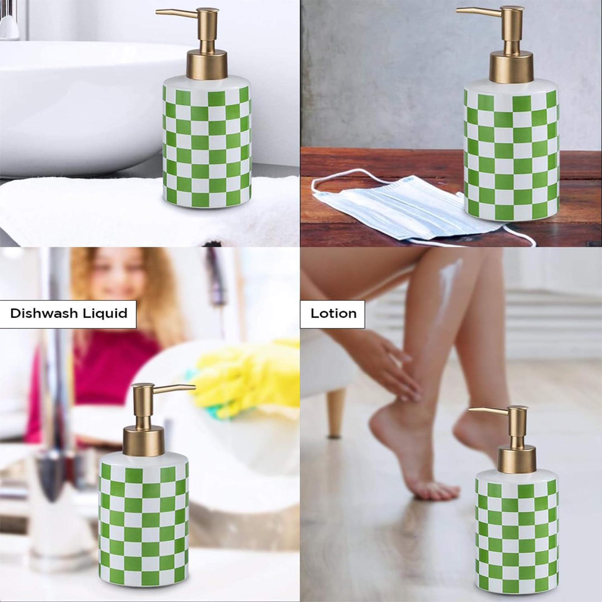 Kuber Ceramic Liquid Soap Dispenser - Spa use