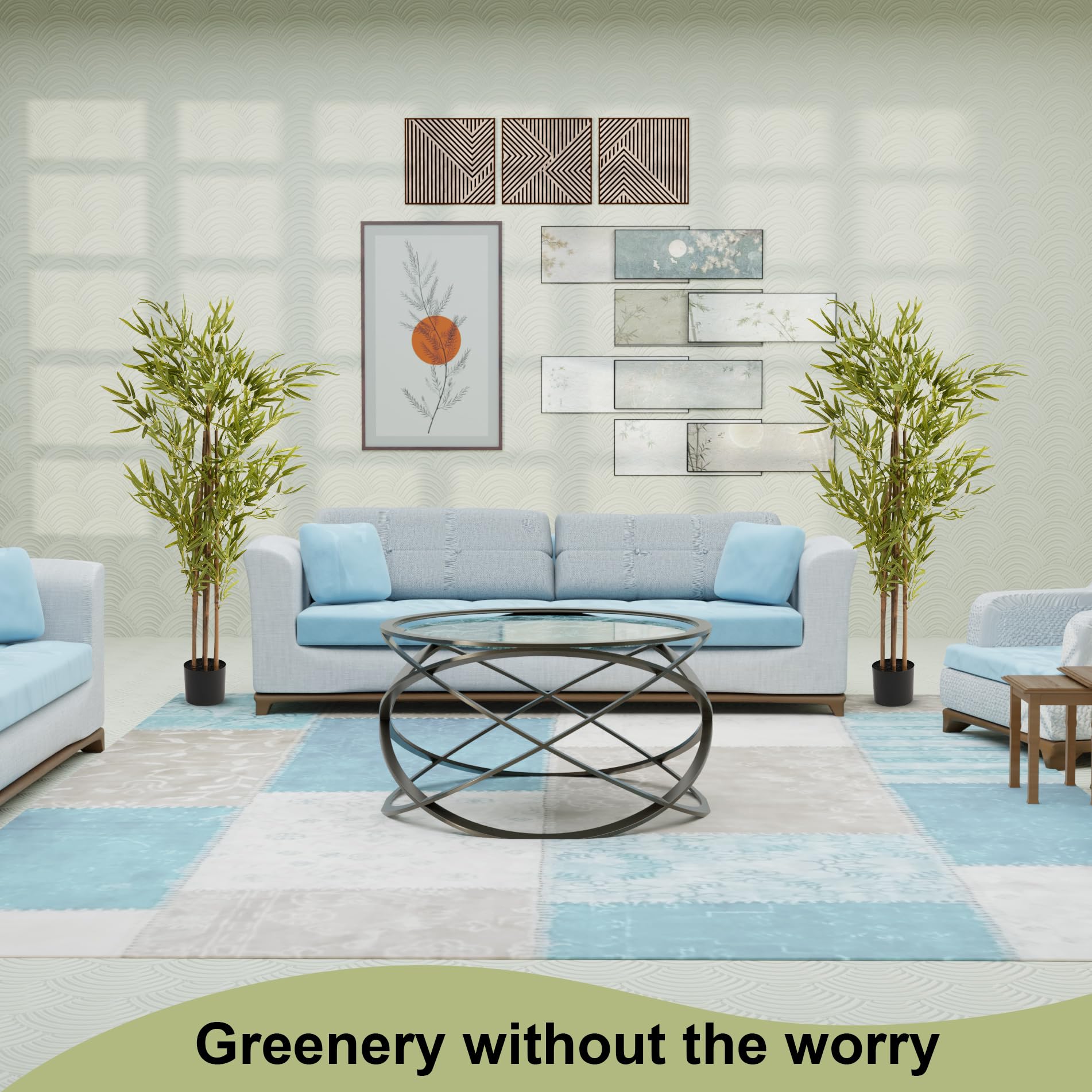 Kuber Industries Banana Leaf Plant - Living Room Decor