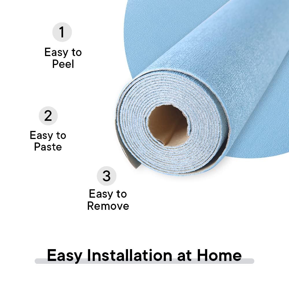 Kuber Industries Imitation Linen Wallpaper - Easy DIY Application