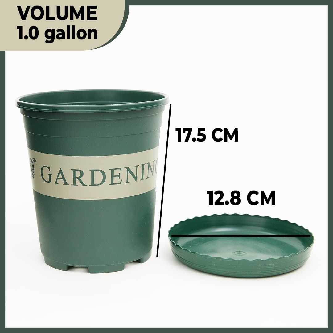 Kuber Industries drainage flower pot - green home decor