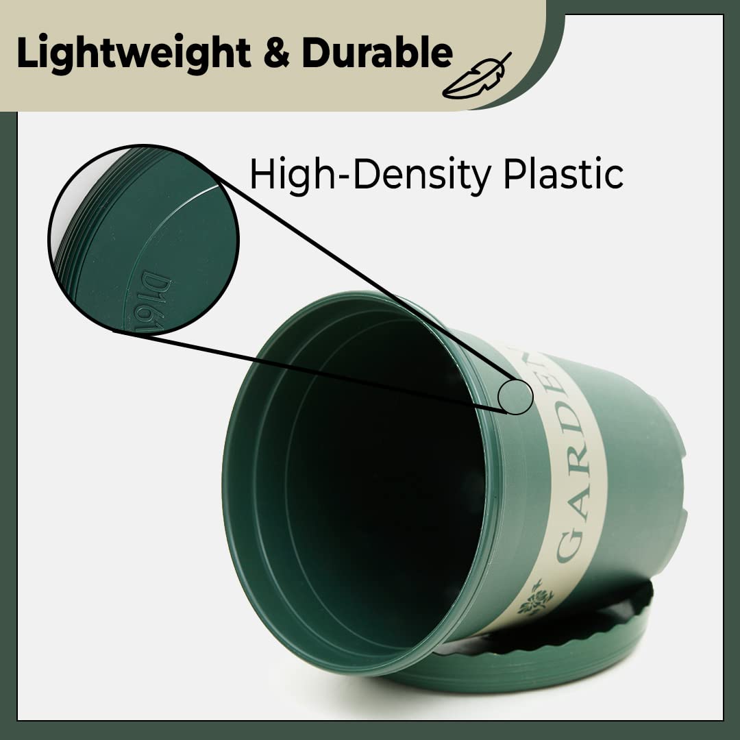 Kuber Industries mini plastic pot - stylish office planter