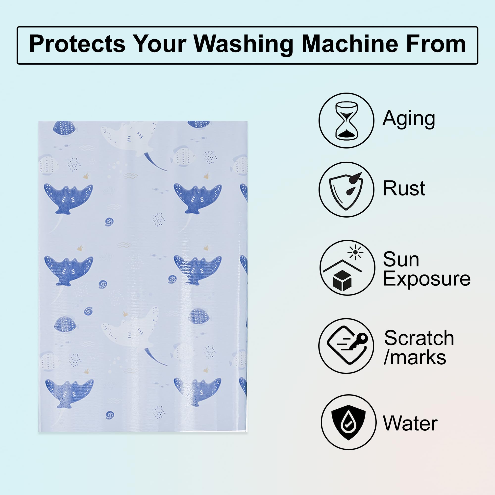 Kuber Washing Machine Cover - Waterproof and Dustproof