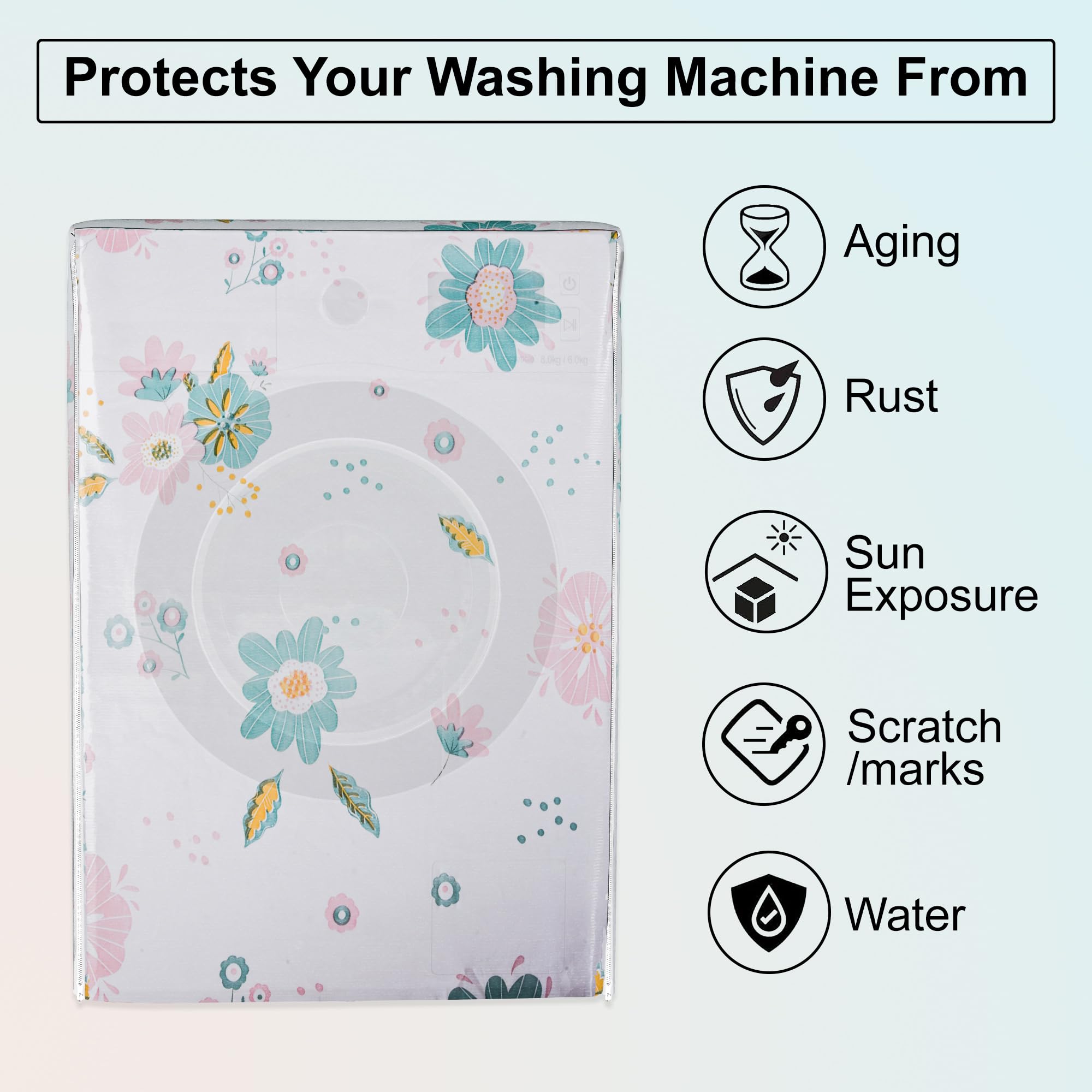 Kuber Industries waterproof washing machine cover - secure fit