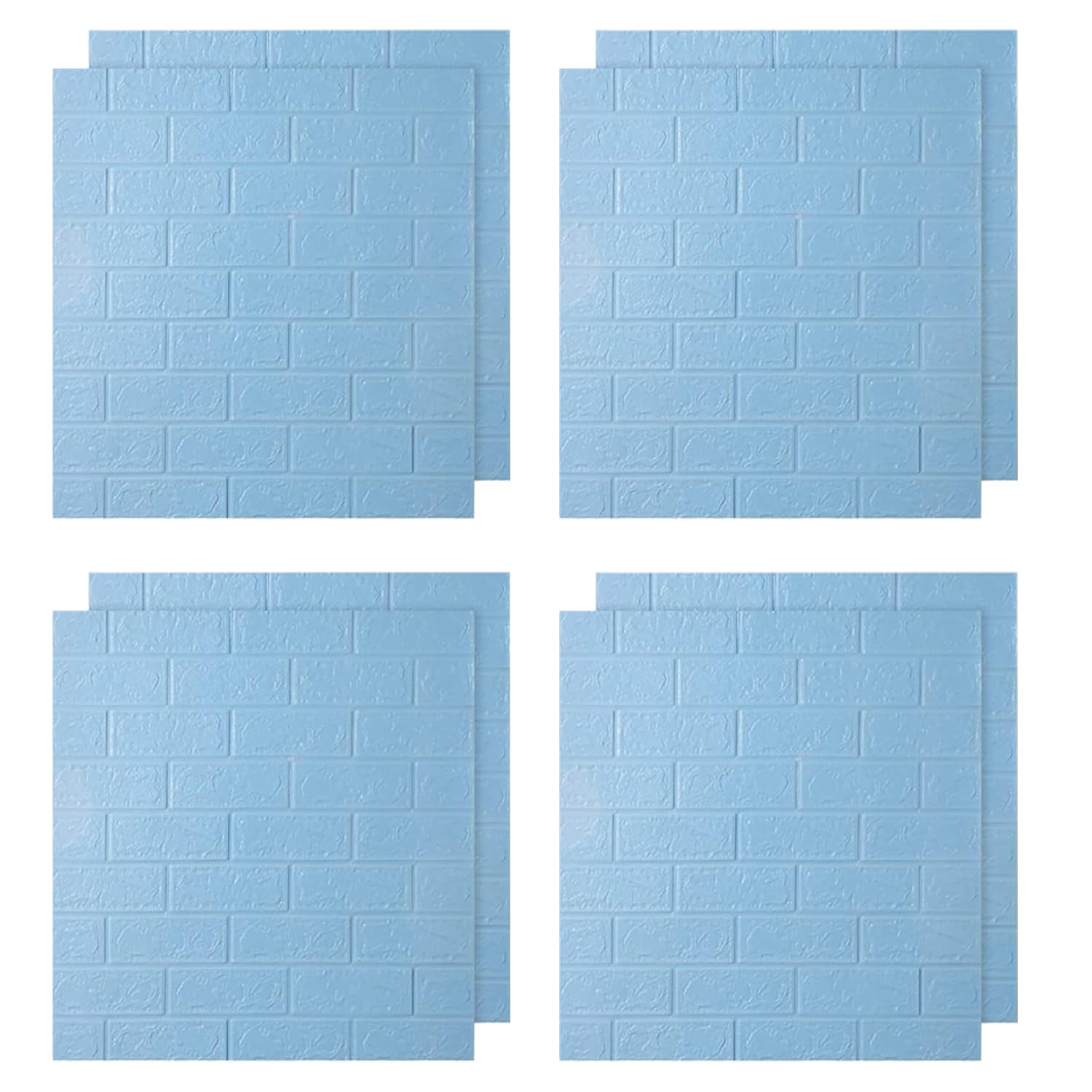 Kuber Industries Foam Brick Wallpaper - Safe for Kids' Room
