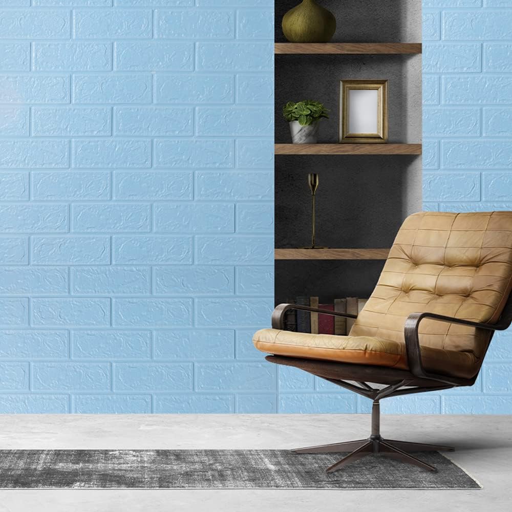 Kuber Industries Foam Brick Wallpaper - Office Interior