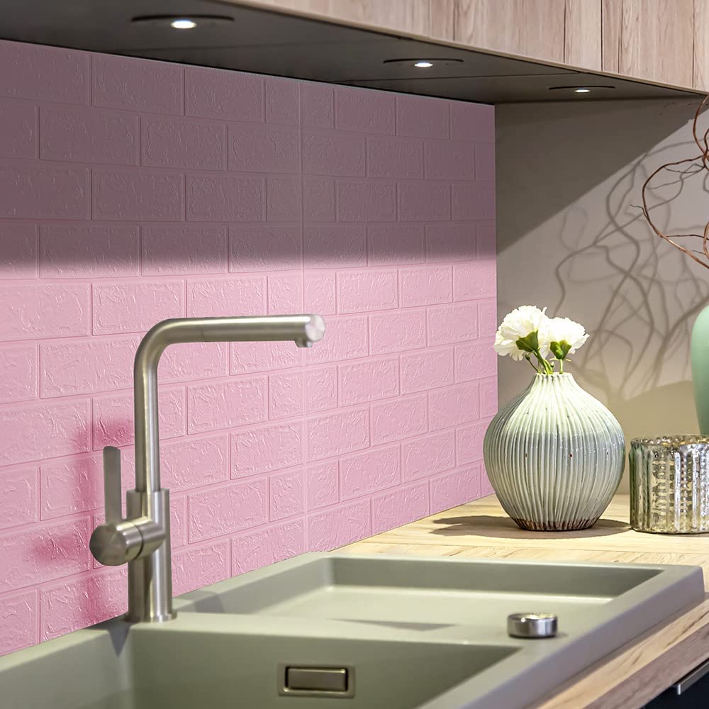 Kuber Industries Foam Brick Wallpaper - Office Styling