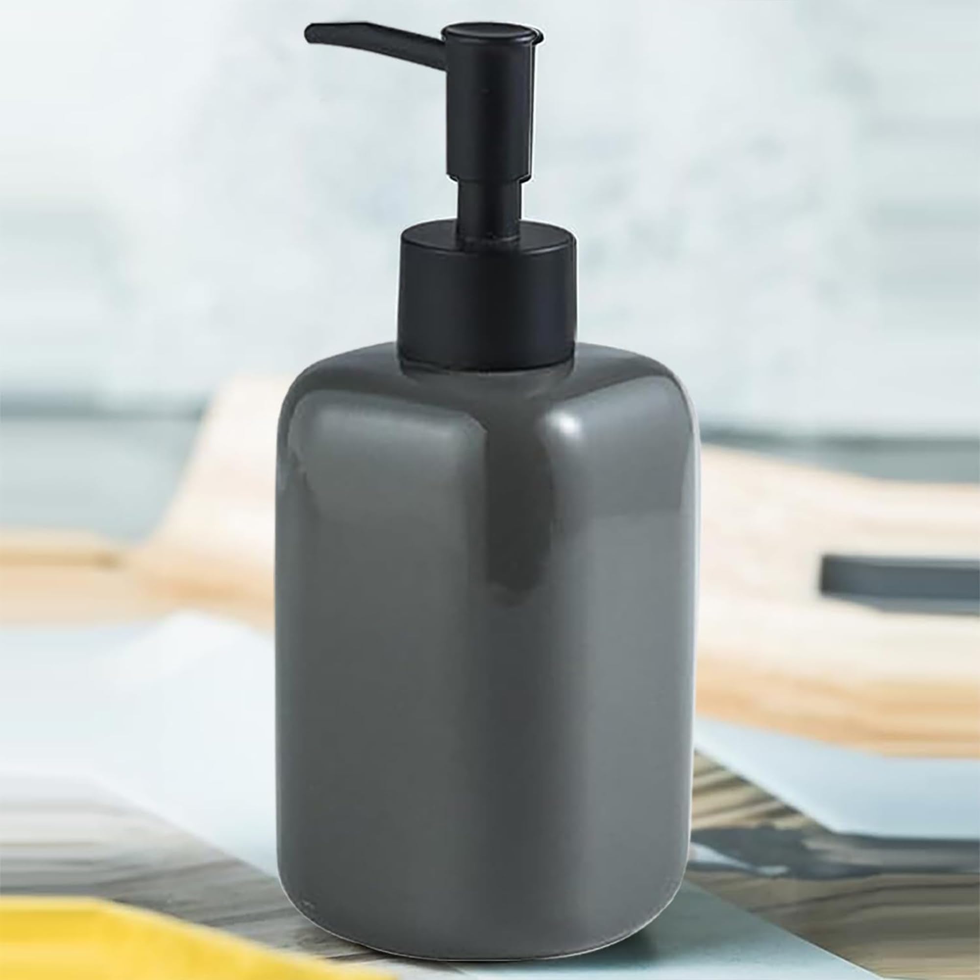 Kuber Industries Liquid Soap Dispenser - Durable ceramic design