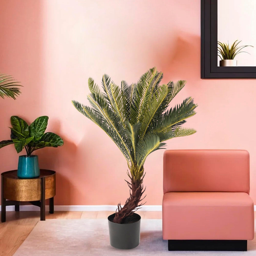 Buy Pack of 3: Sago Cycas Artificial Trees - Lifelike Design ...