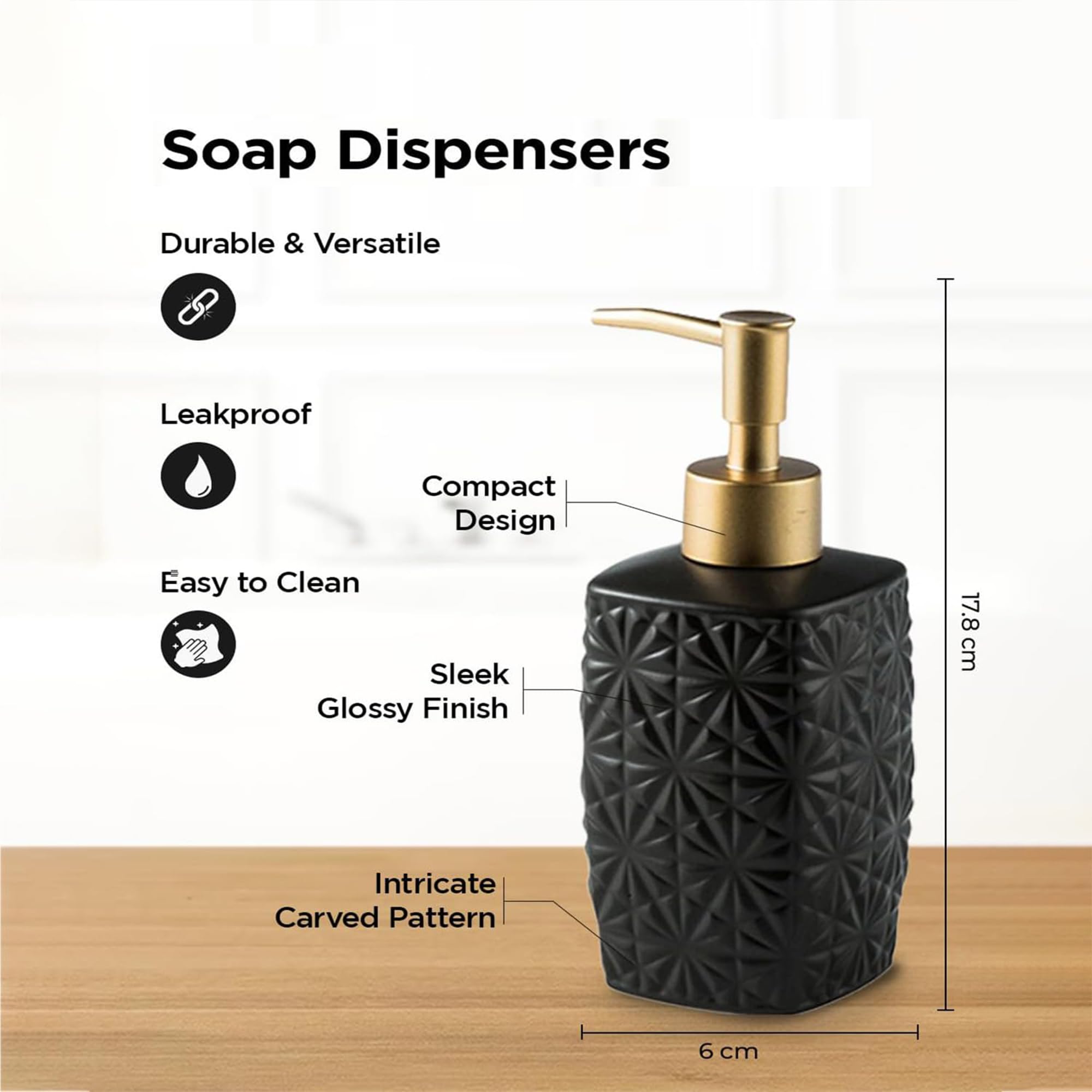 Kuber Liquid Soap Dispenser - Gift for housewarming