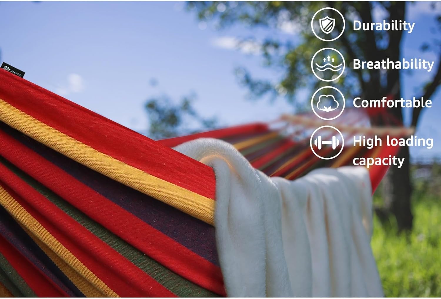 Kuber Industries hammock - relaxing in the garden