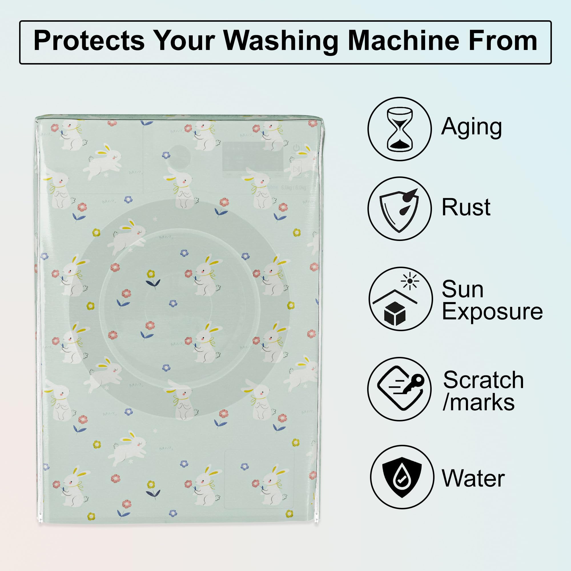 Kuber Industries washing machine cover - Stylish multi-color design