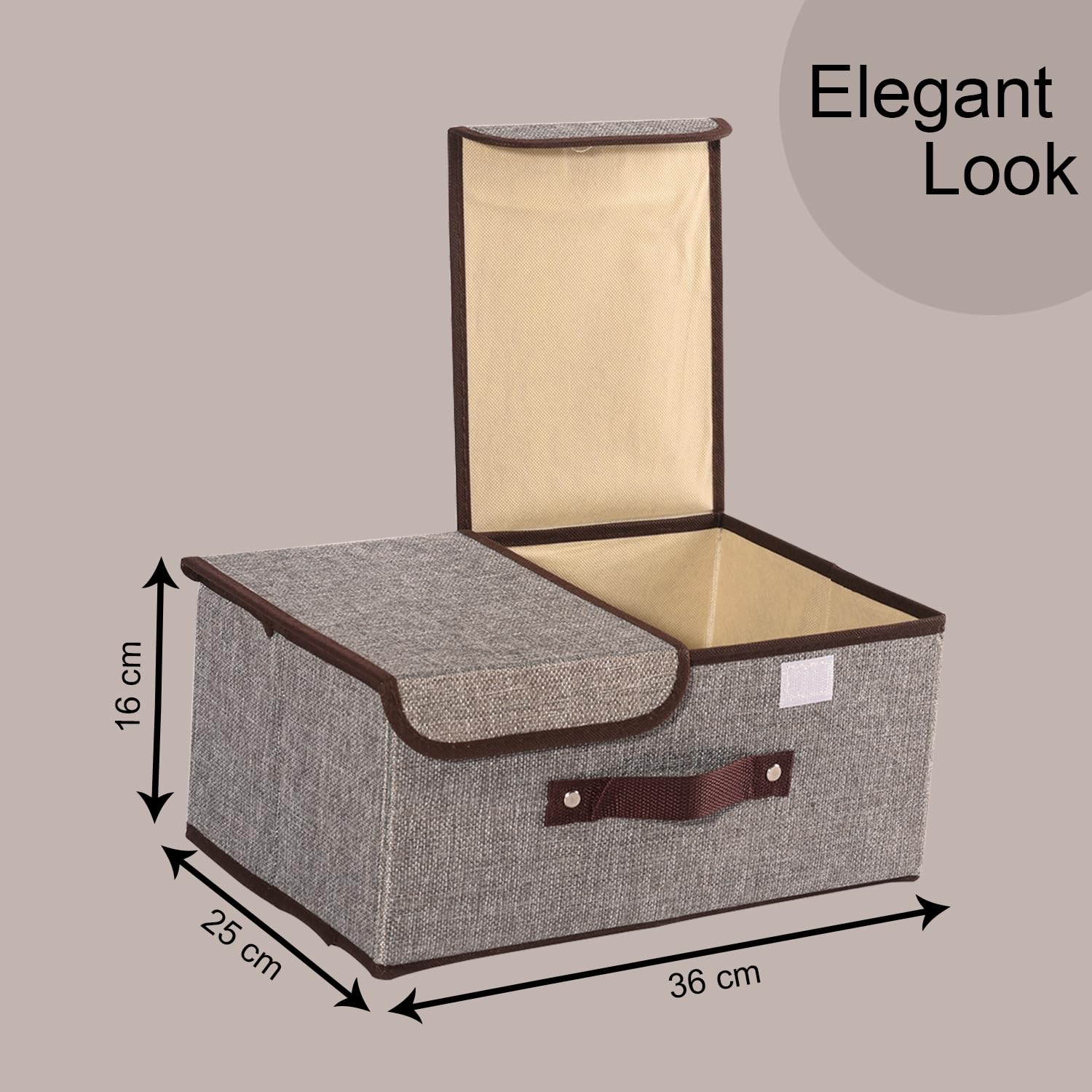 Kuber Industries Foldable Storage Box - Grey in a children's room