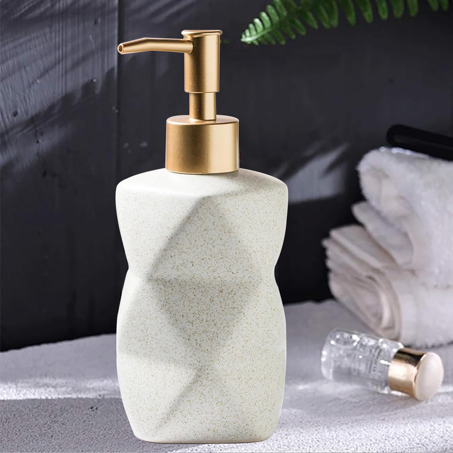 Kuber Eco-Friendly Soap Dispenser - Beautiful ceramic