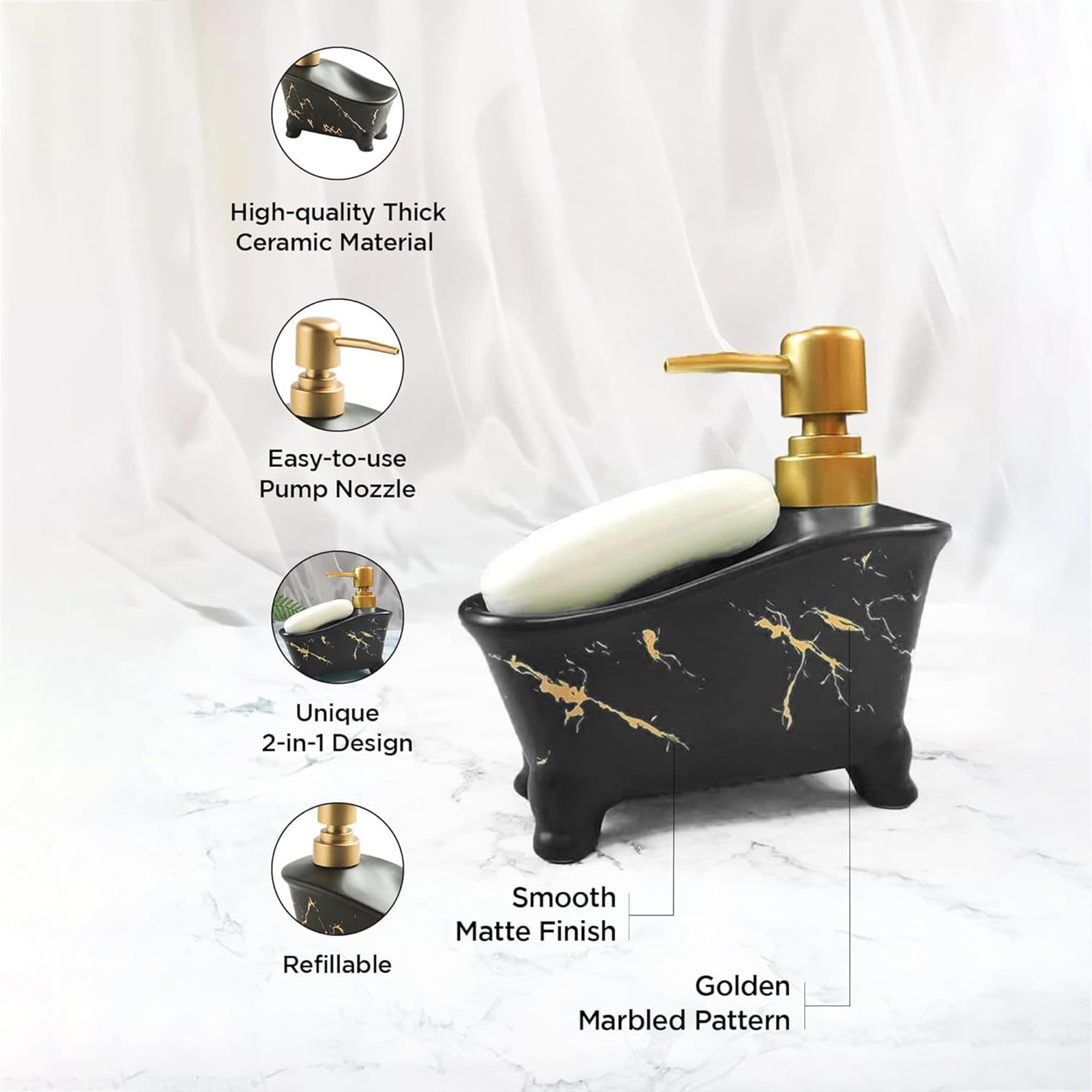 Kuber Industries adjustable dispenser - Easy handwashing