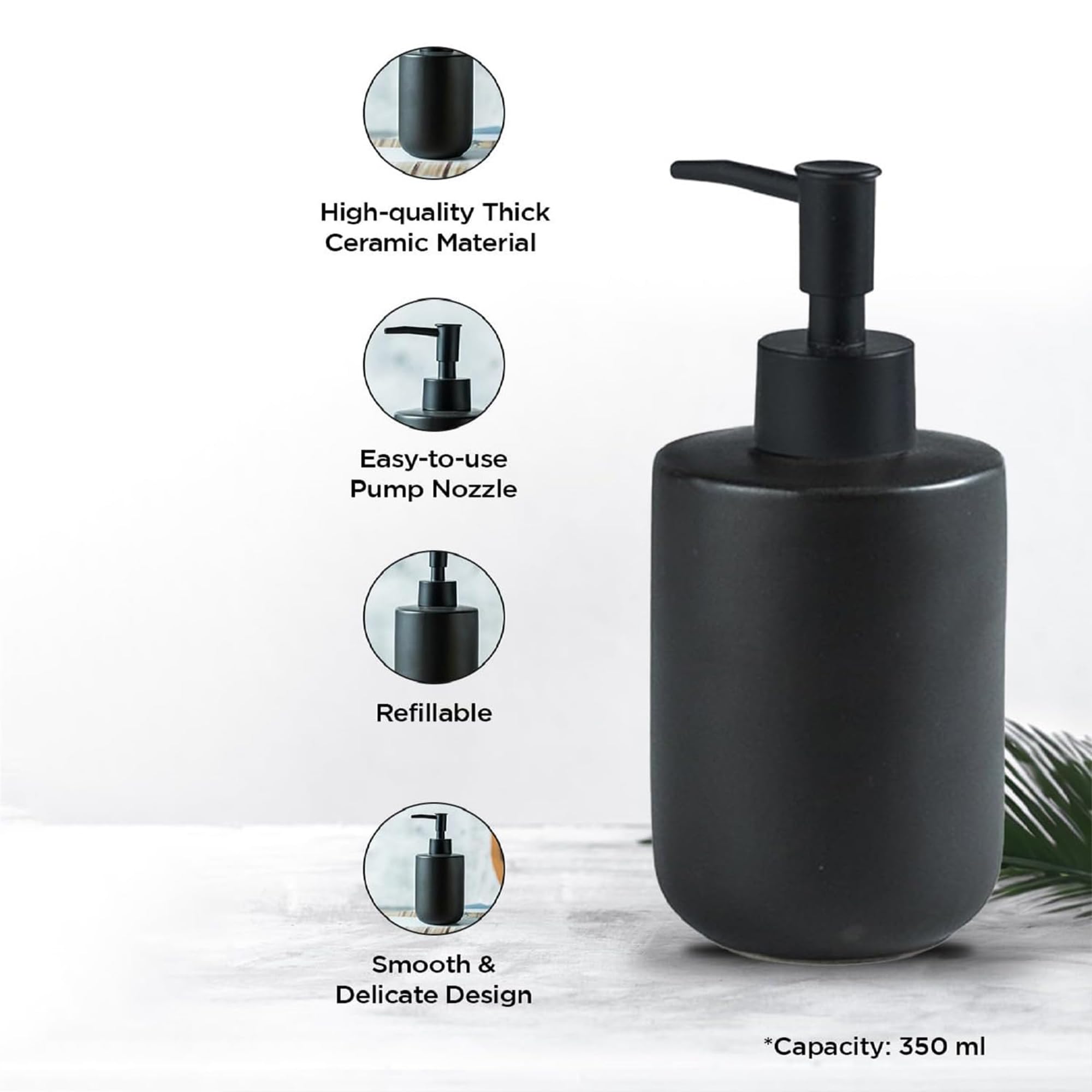 Kuber adjustable soap dispenser - guest bathroom