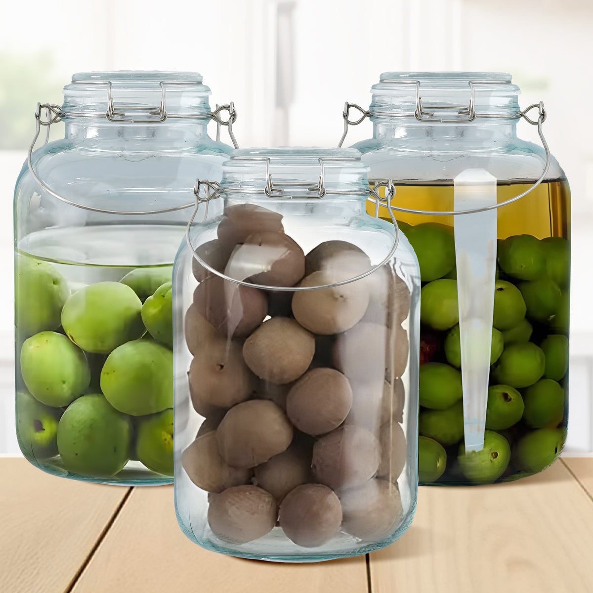 The Better Home transparent glass jar - Easy visibility storage