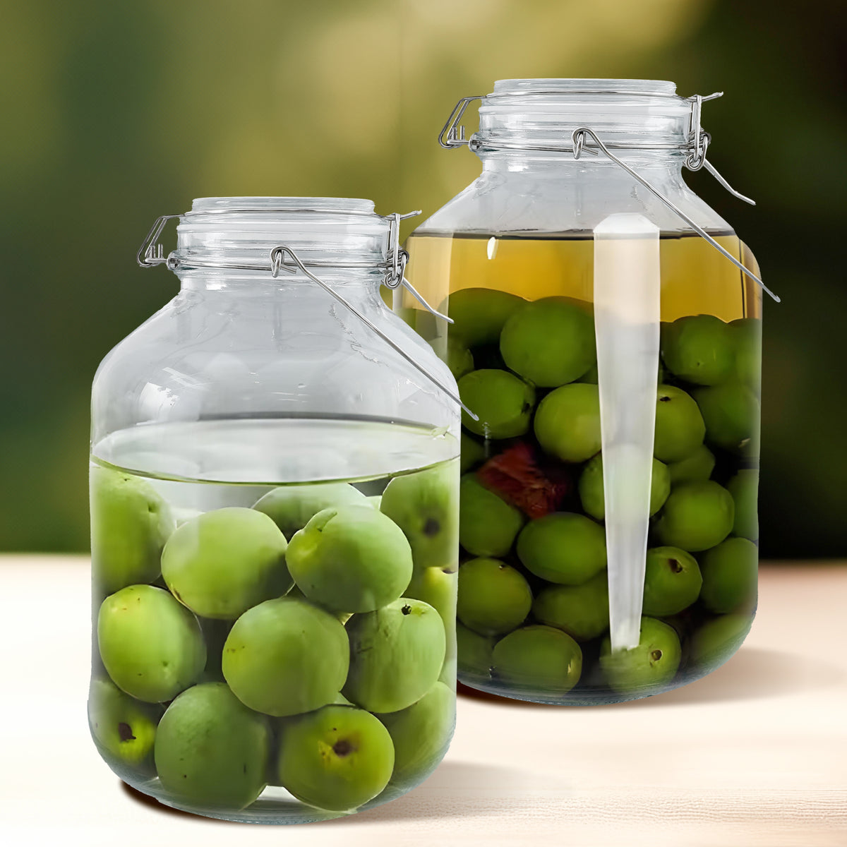 The Better Home transparent glass jar - masala storage