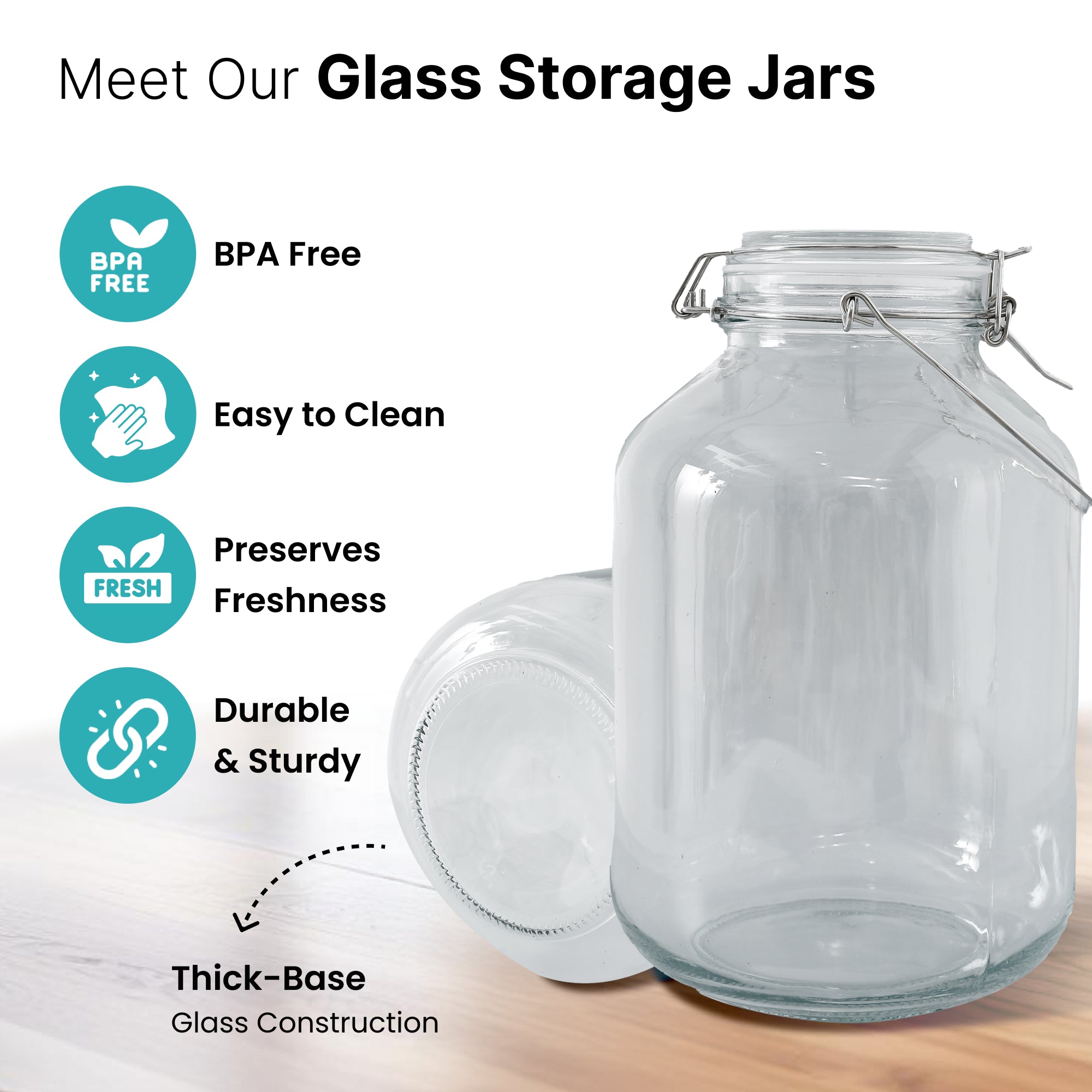 The Better Home stylish jar - refrigerator organizer