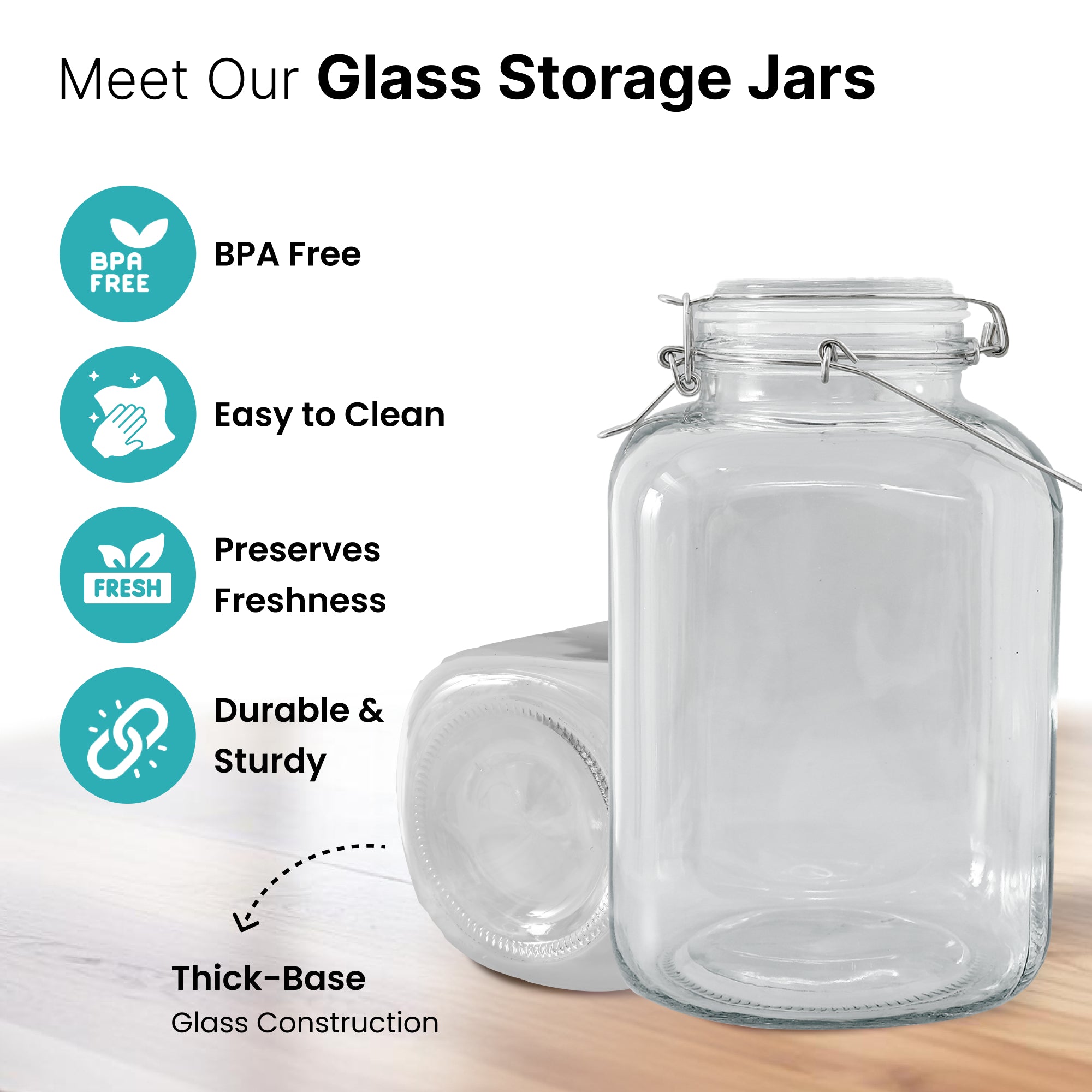 The Better Home leakproof glass jar - safe kitchen storage
