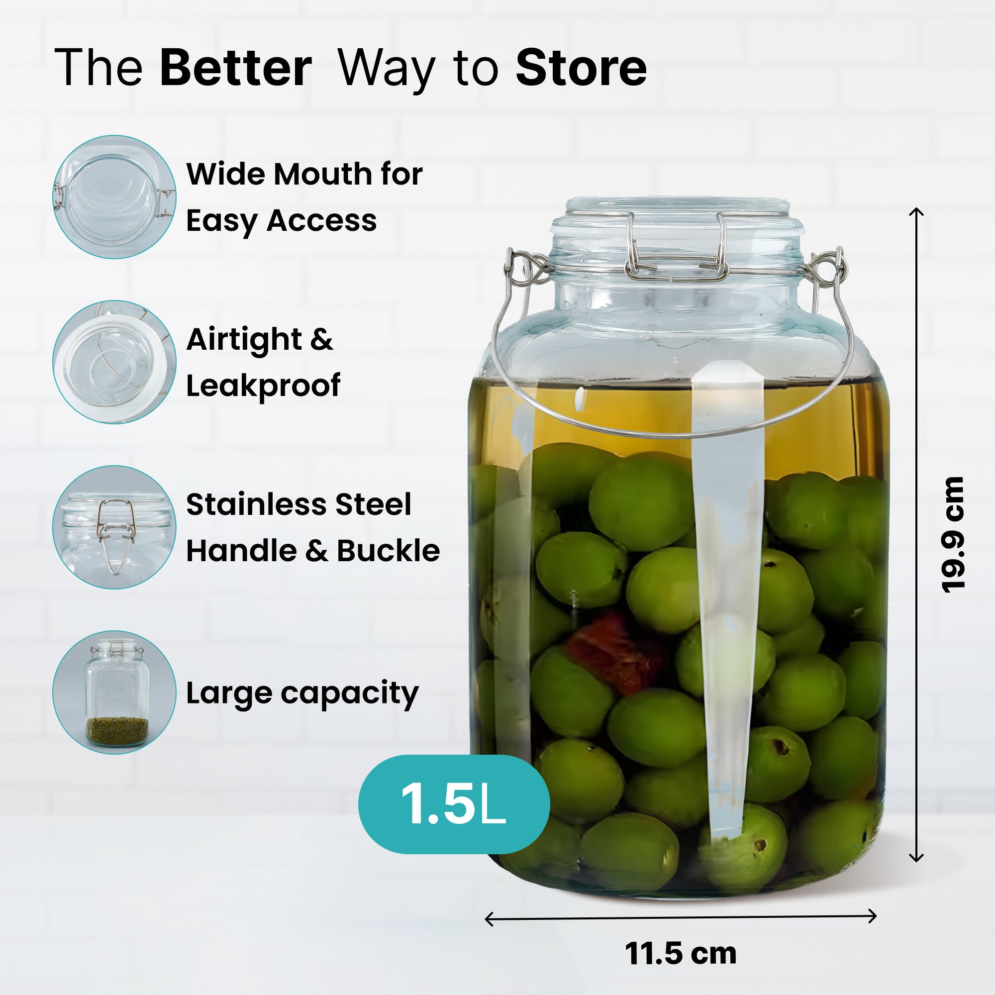 The Better Home glass container - food preservation